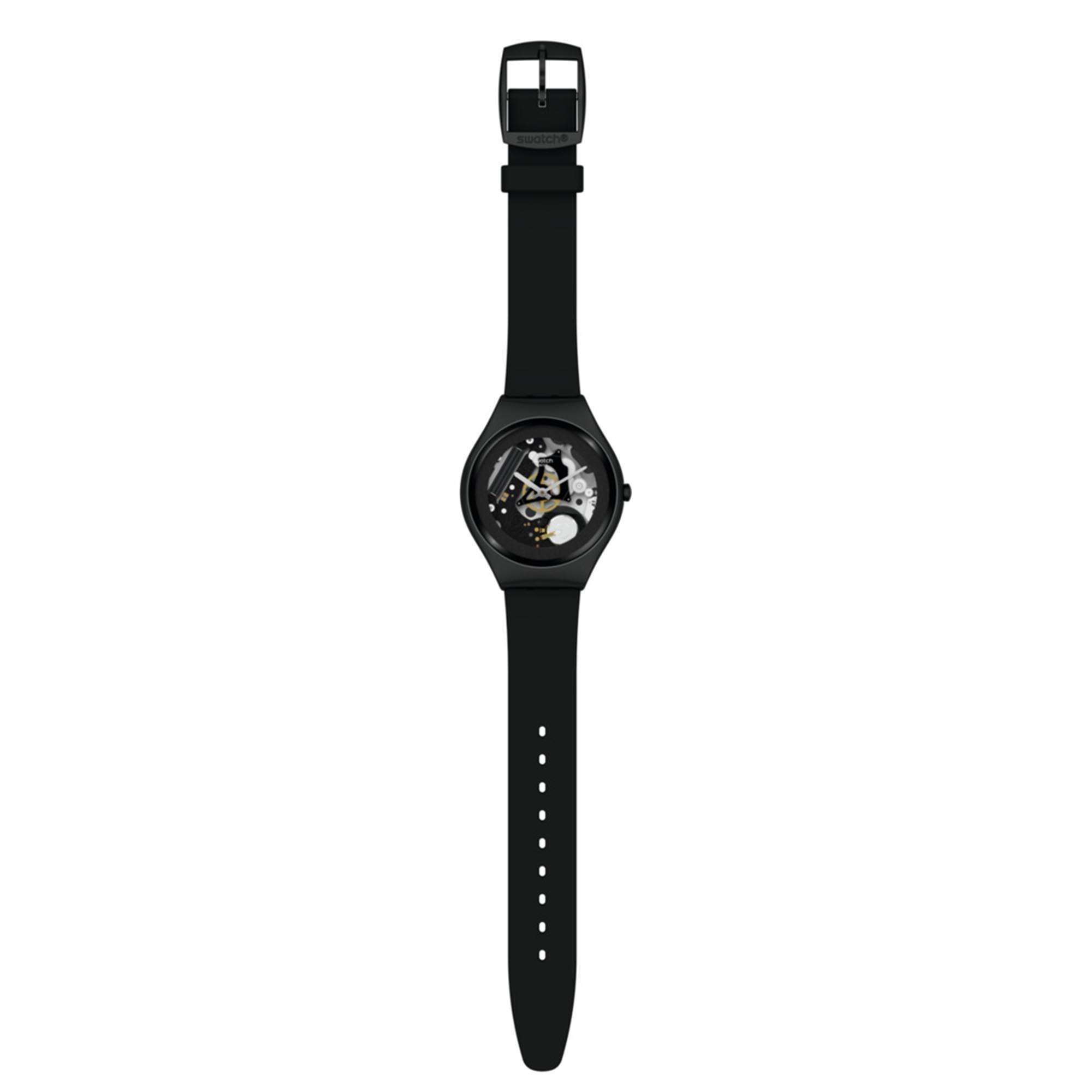 Swatch Skin Beauty Quartz Black Dial Black Strap Gents Watch SYXB105
