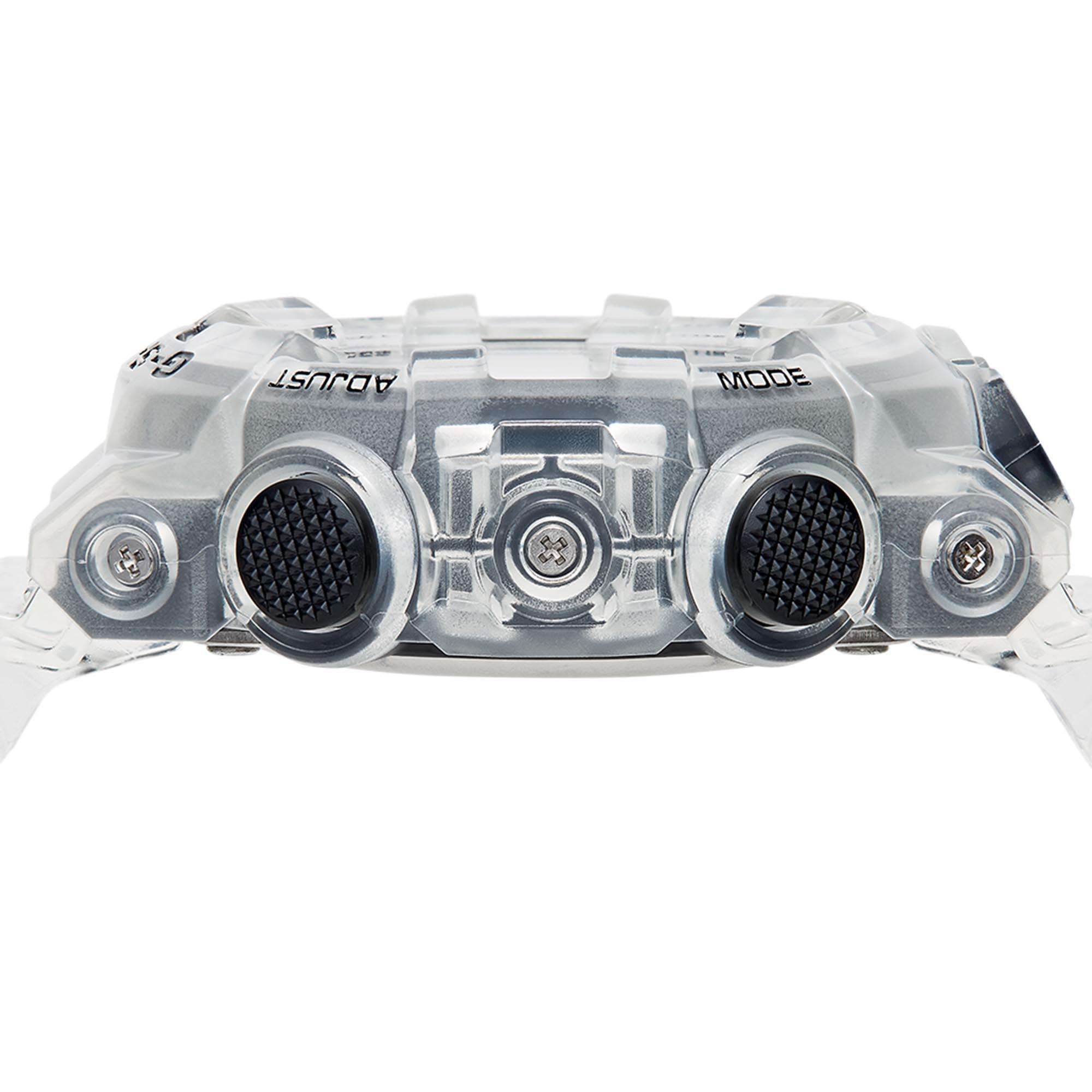 Montre homme Casio G-Shock quartz cadran noir bracelet résine transparent GA-700SKE-7AER