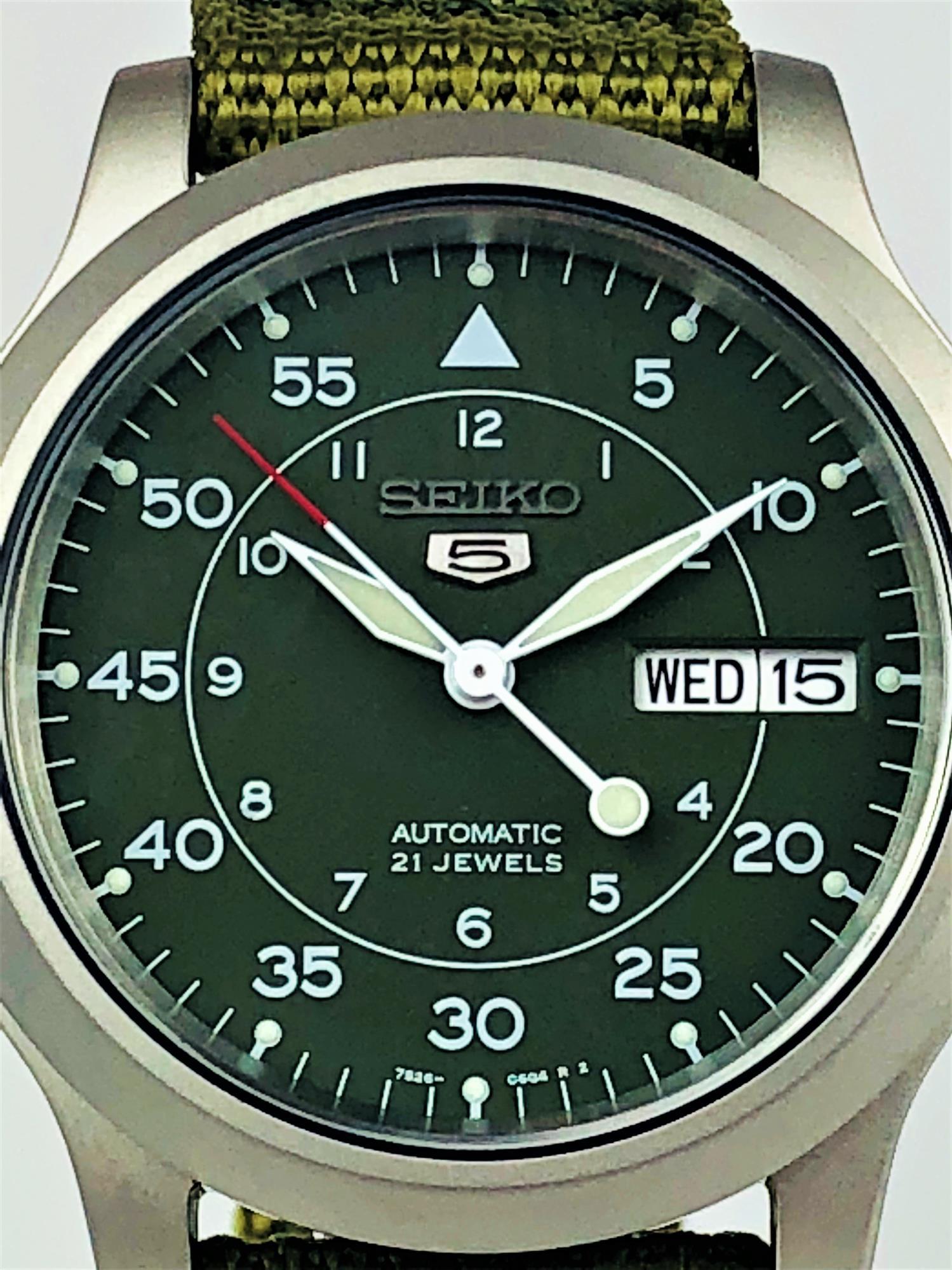 Seiko 5 Automatic Green Dial Men's Watch SNK805K2