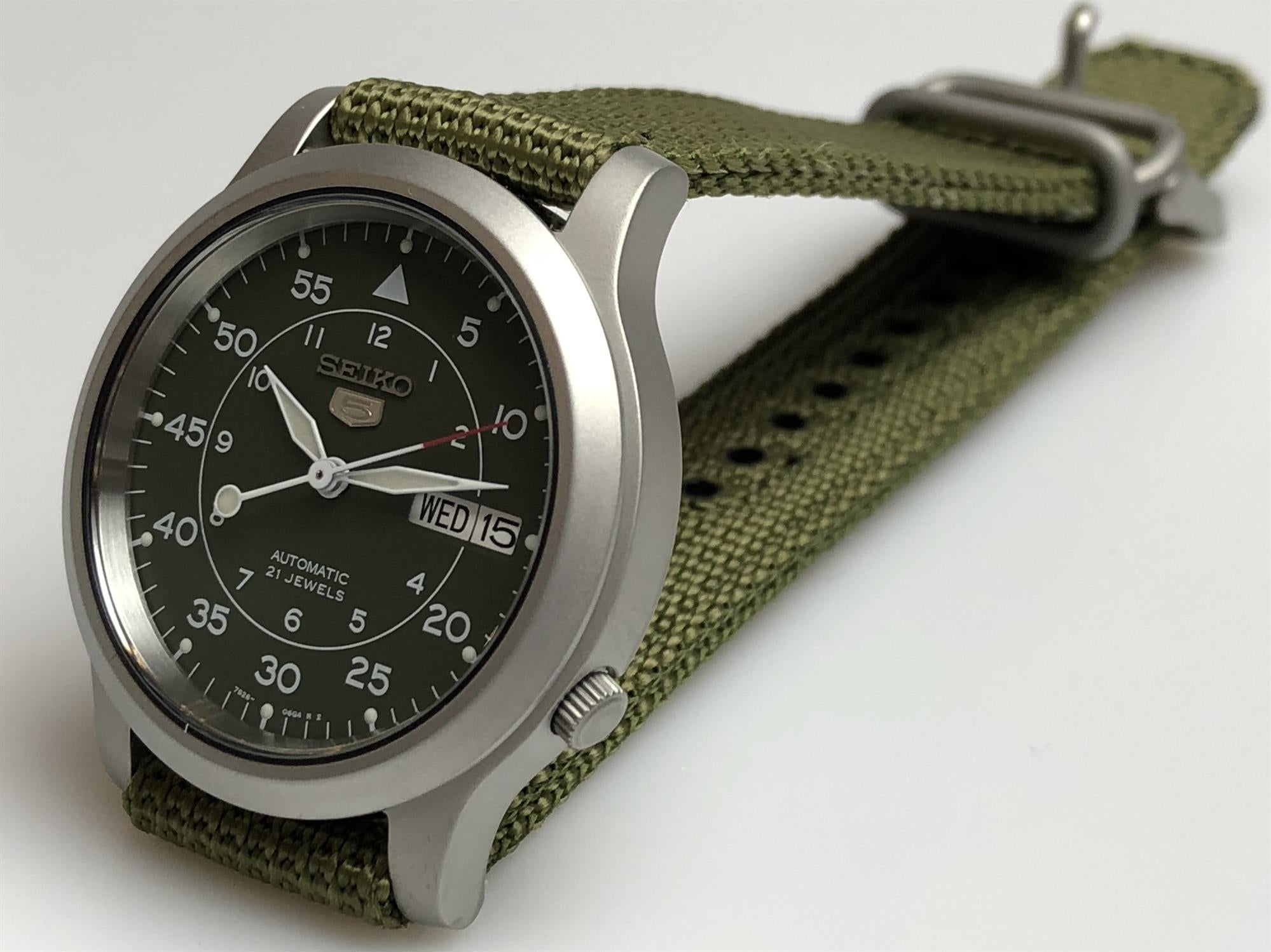 Seiko 5 Automatic Green Dial Men's Watch SNK805K2