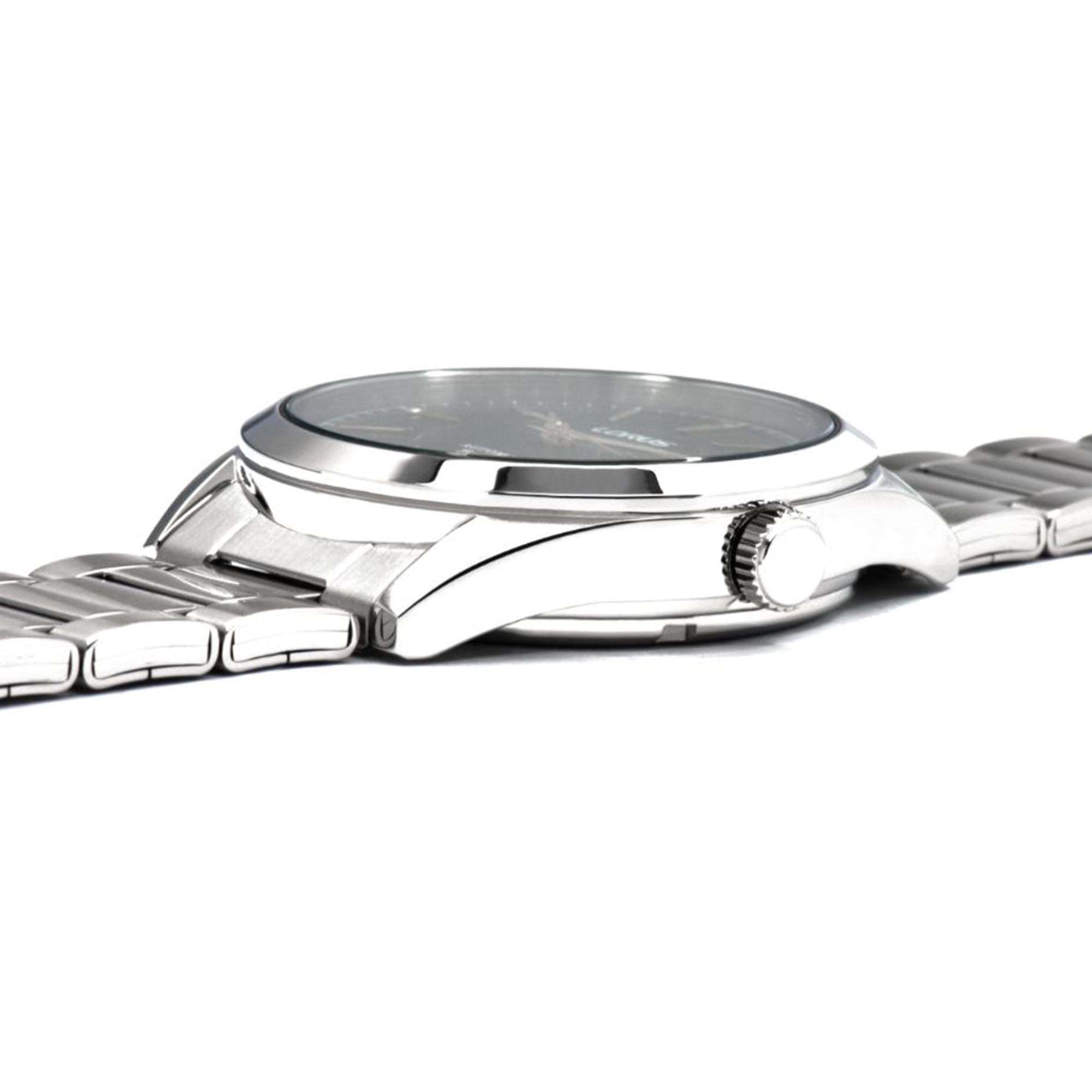 Lorus Classic Automatik Schwarzes Zifferblatt Edelstahl Armband Herren Uhr RL441AX9