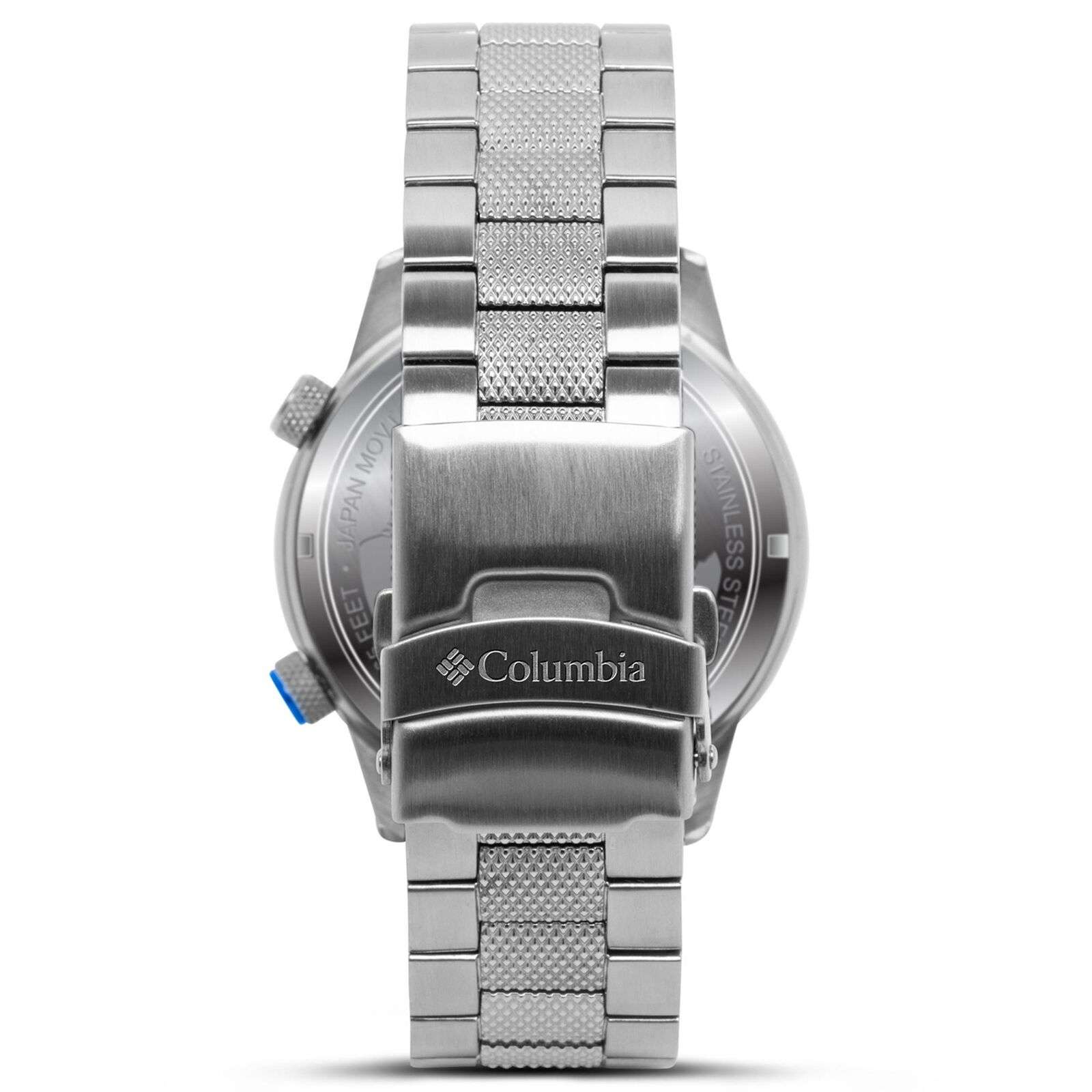 Columbia Outbacker Quarz Schwarzes Zifferblatt Silber Edelstahl Armband Herren Uhr CSC01-005