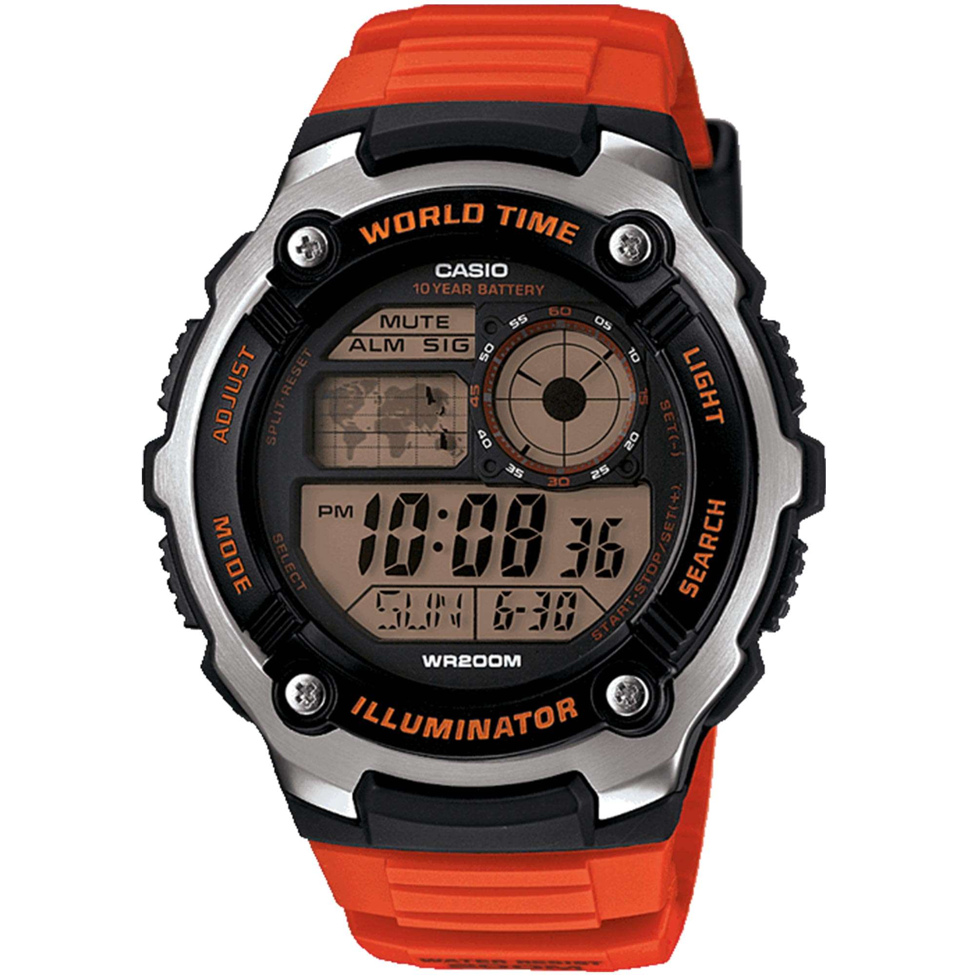 Casio Collection Sports Gear Alarm Chronograph Herren Uhr AE-2100W-4AVEF