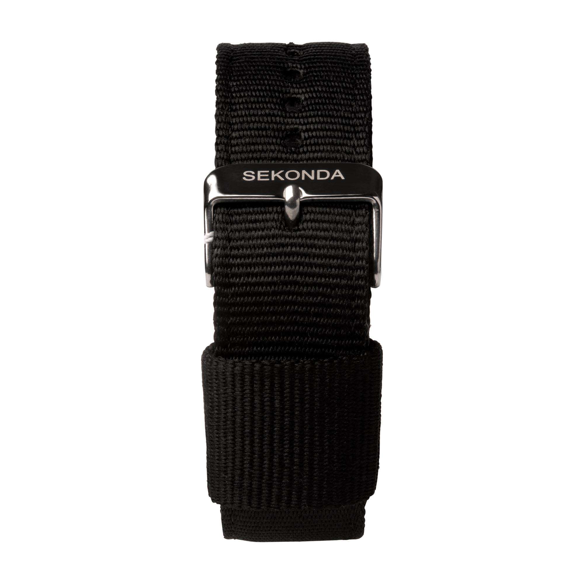 Sekonda Airborne Quarz Schwarze Zifferblatt Schwarzer Armband Herren Uhr 1992