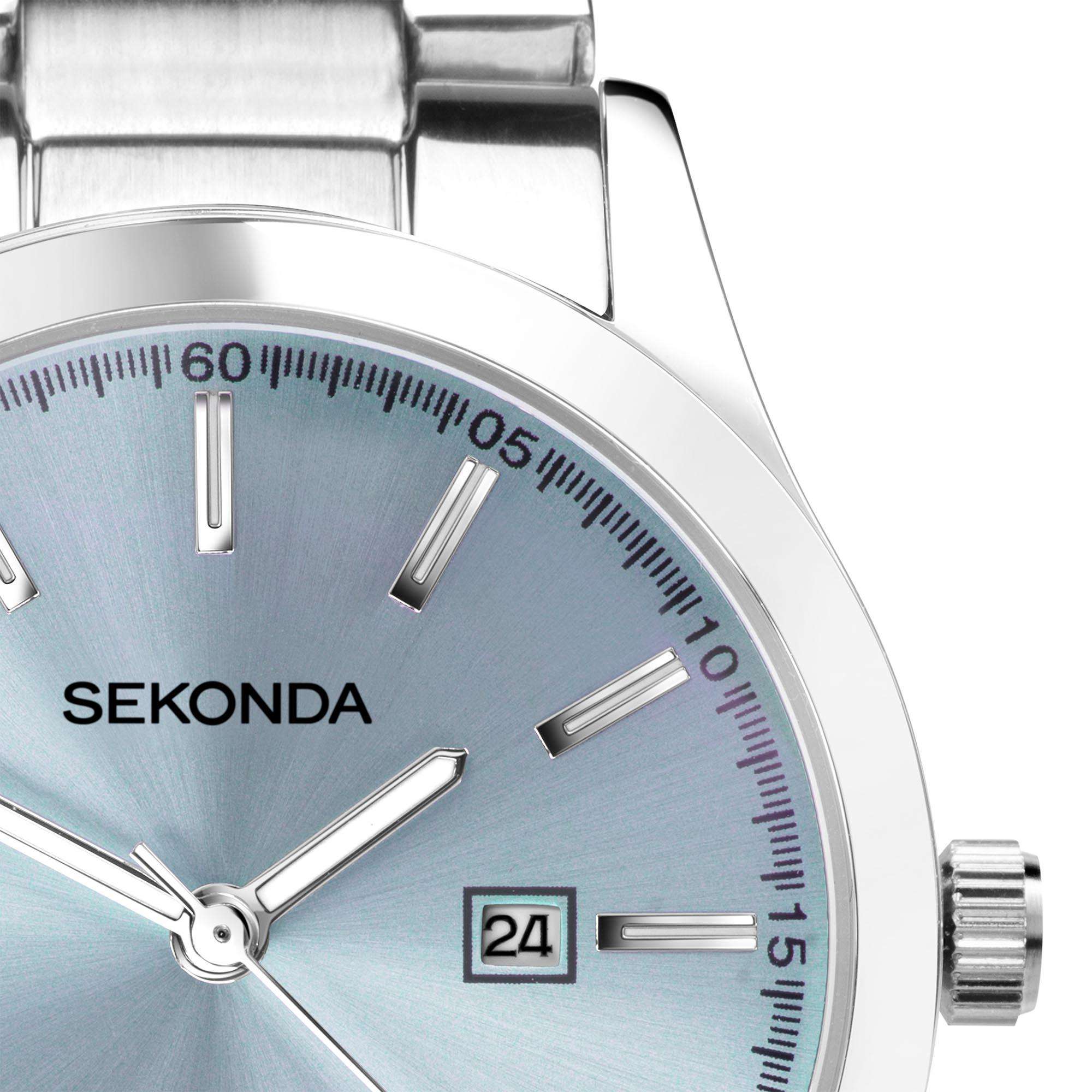 Sekonda ColourPop Hellblauer Zifferblatt Edelstahl Damen Uhr 40404
