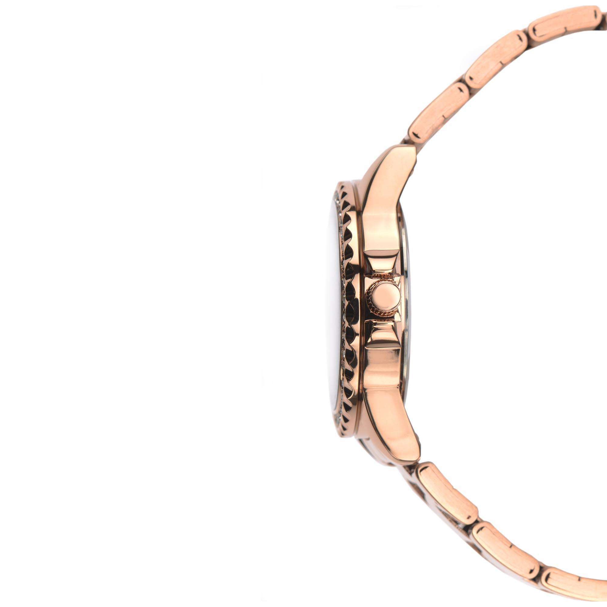 Sekonda Hero Quarz Rotes Zifferblatt Bronze Edelstahl Damen Uhr 40290