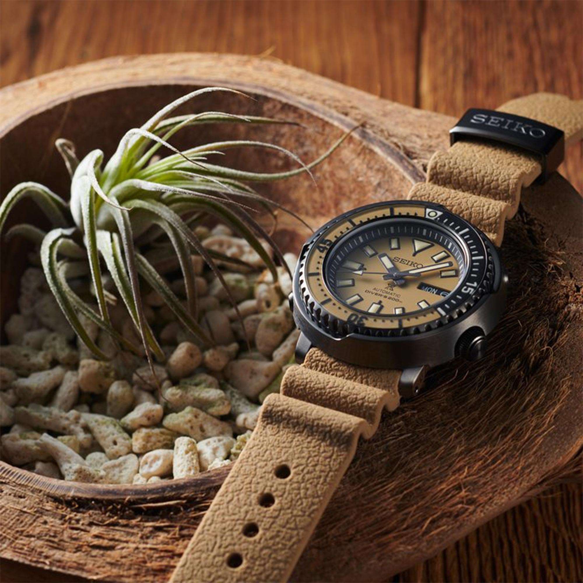 Seiko Prospex 'Urban Safari' Automatic Beige Dial Men's Watch SRPE29K1