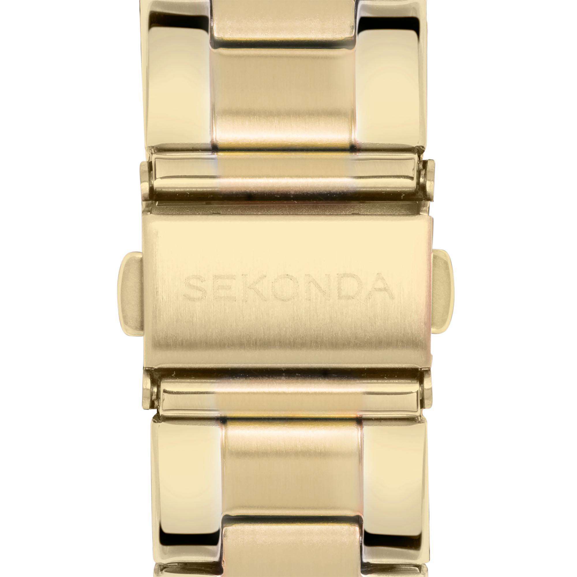 Sekonda Classic Quartz Green Dial Gold Coloured Stainless Steel Men's Watch 1996