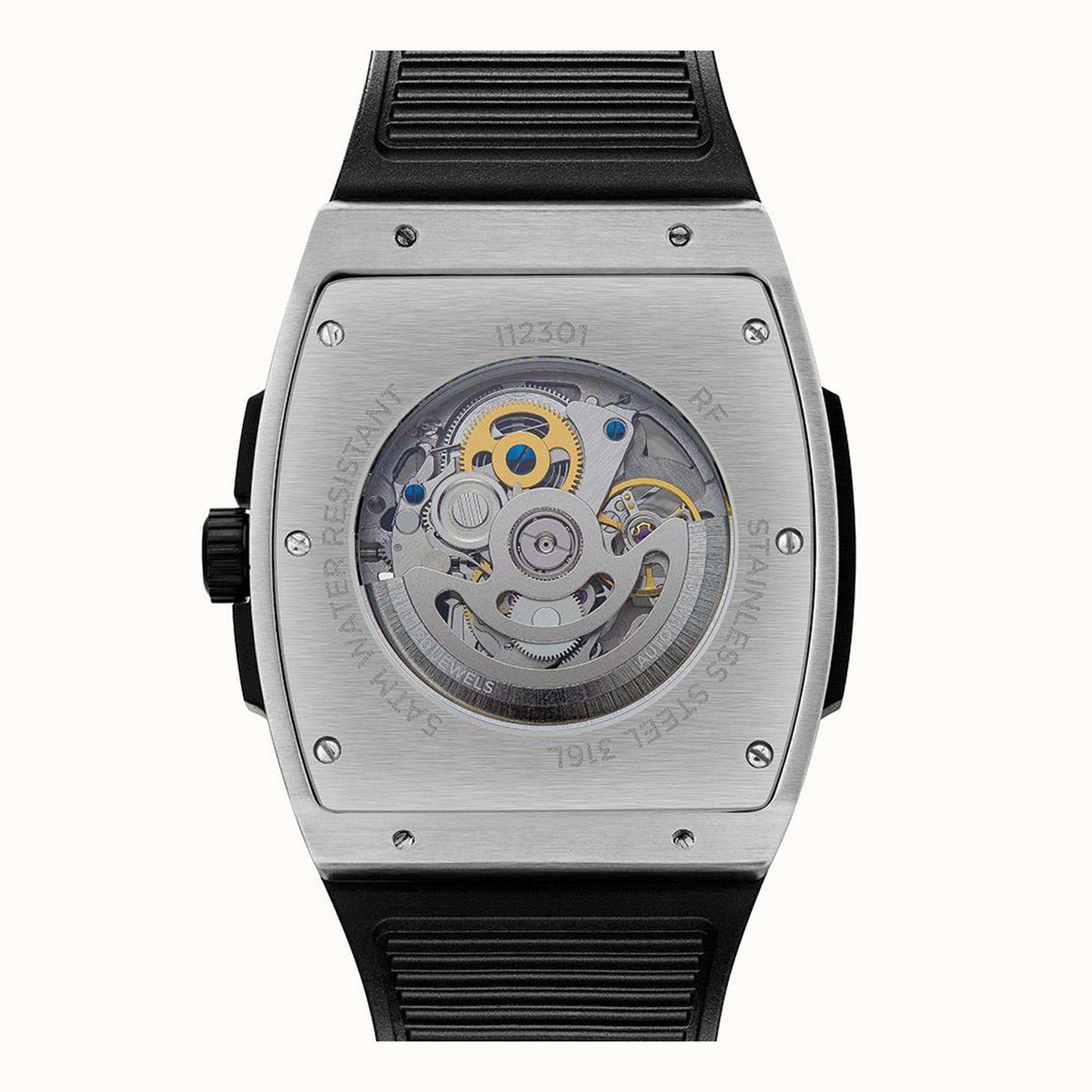 Ingersoll 1892 ‘The Challenger’ Automatic Skeleton Dial Black Rubber Strap Men's Watch I12301