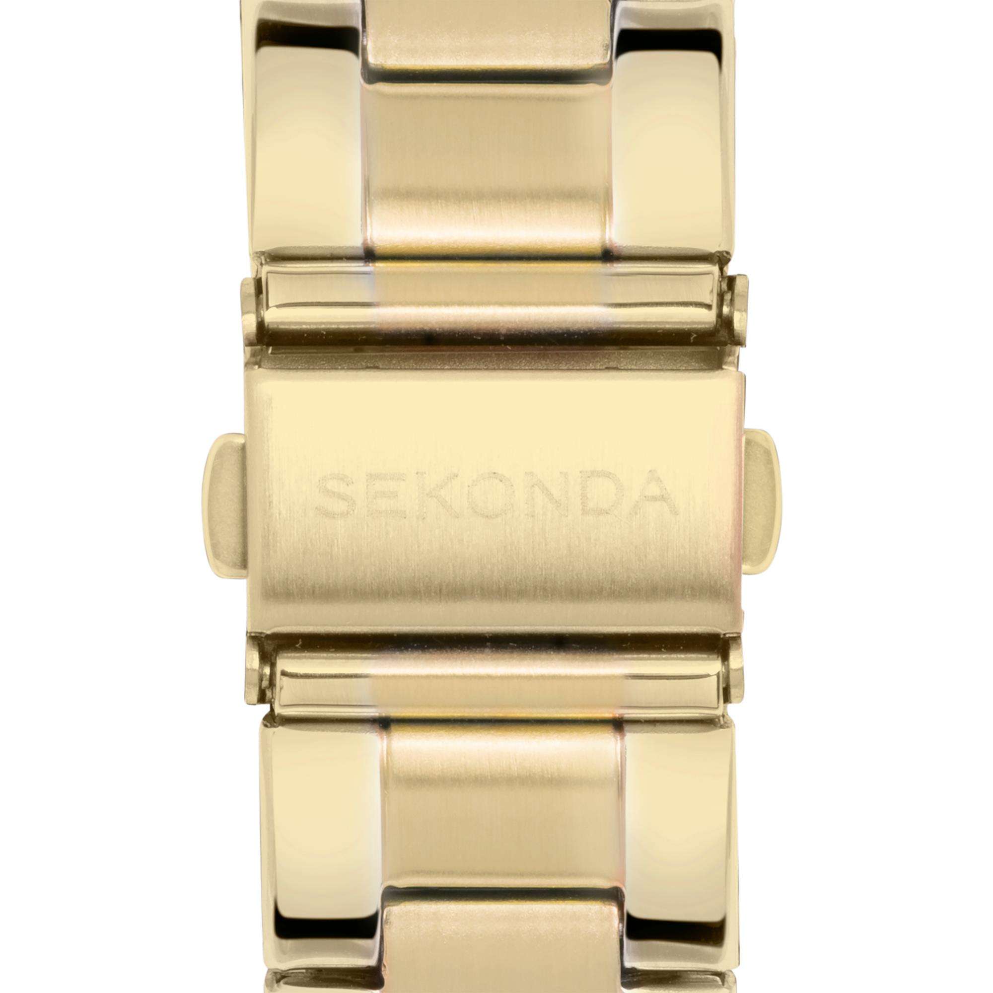 Sekonda Colour Pop Quartz Blue Dial Gold PVD Stainless Steel Bracelet Men's Watch 30007