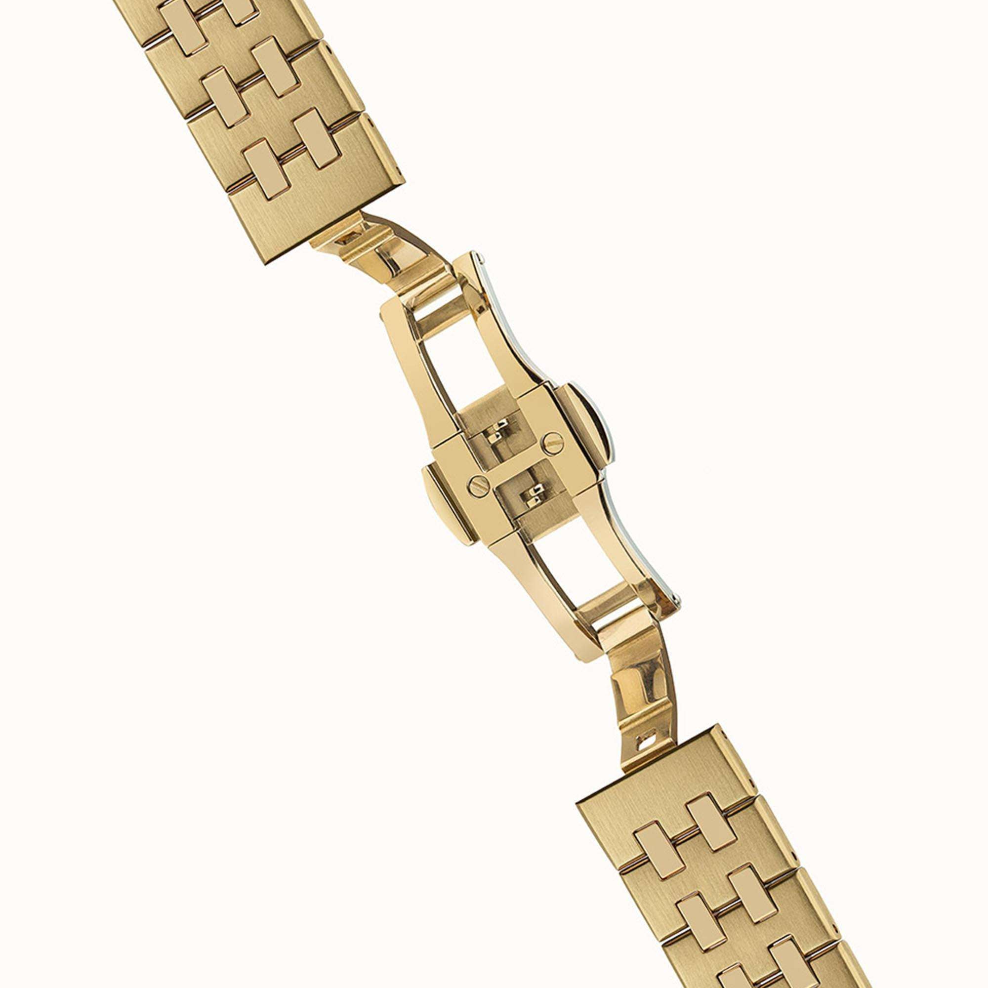 Ingersoll The Broadway Automatic Brown Dial Gold PVD Stainless Steel Bracelet Men's Watch I12902
