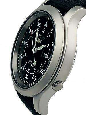 Seiko 5 Automatic Black Dial Black NATO Fabric Strap Men's Watch SNK809K2 - WatchNation