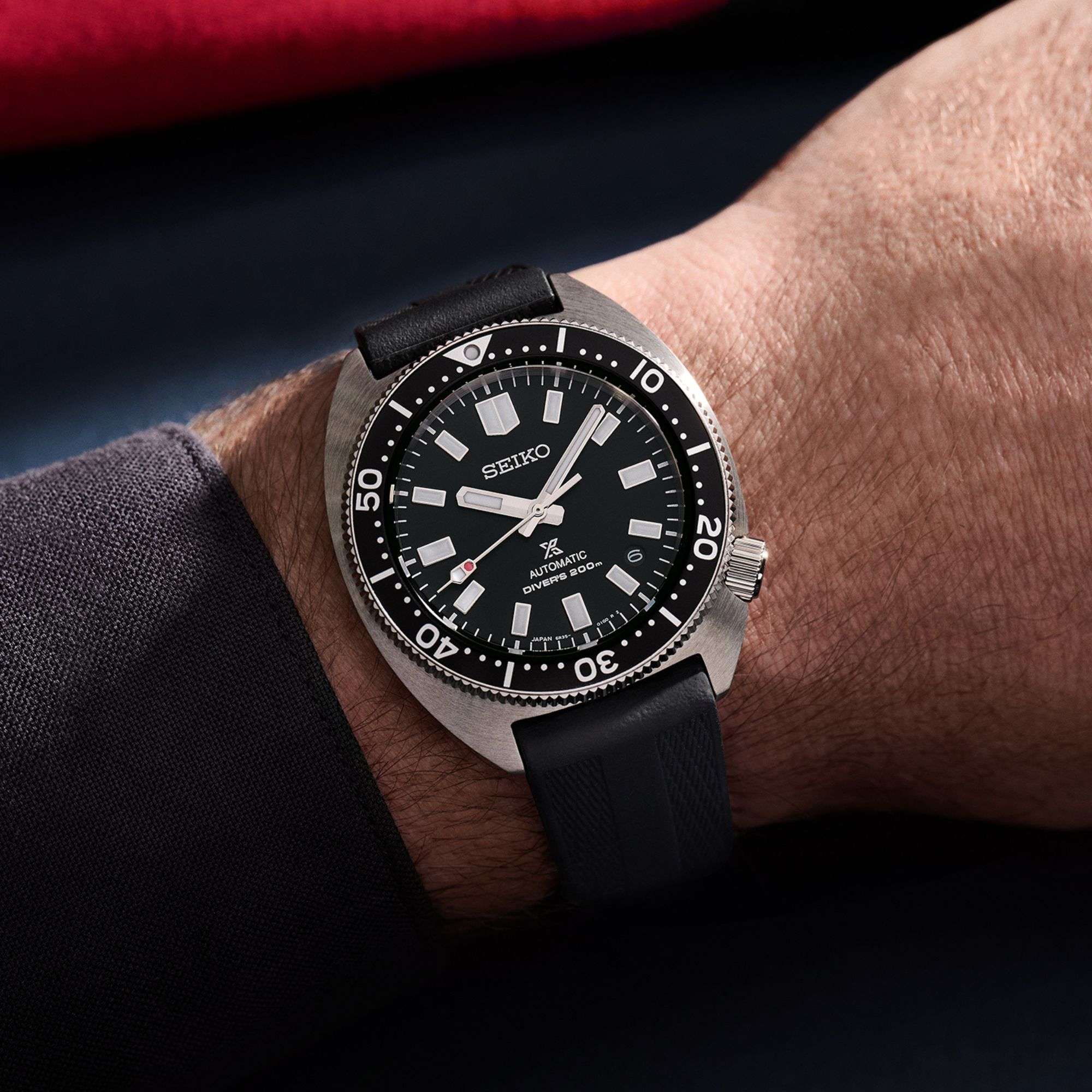 Seiko Prospex Heritage Turtle 1968 Recreation Automatic Black Dial Black Rubber Strap Bracelet SPB317J1