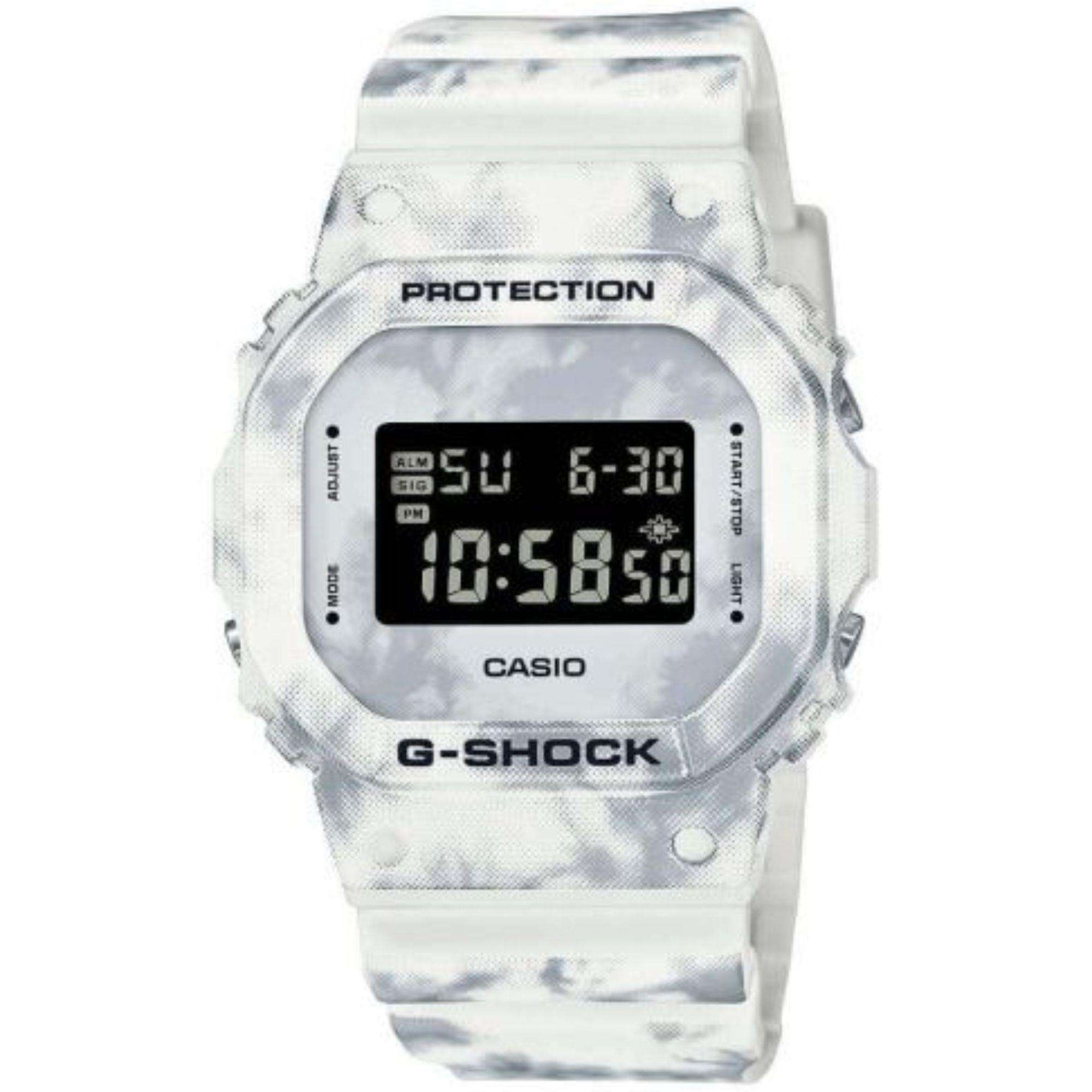 Casio G-Shock Frozen Forest Series Snow Camouflage Quarz Digital Zifferblatt Herren Uhr DW-5600GC-7ER
