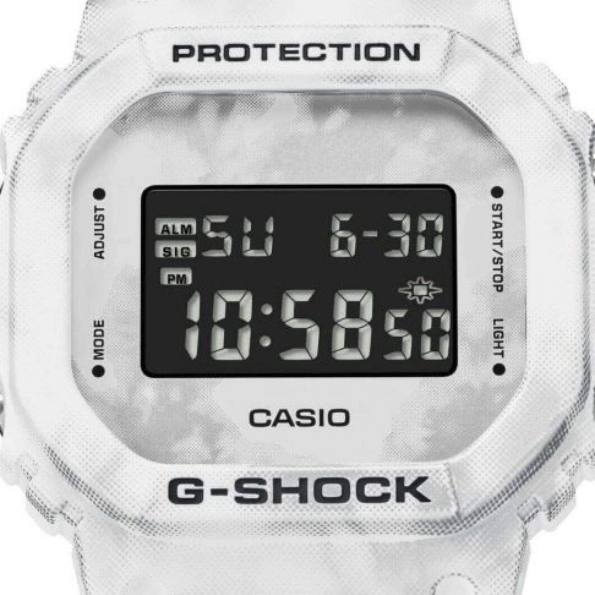 Casio G-Shock Frozen Forest Series Snow Camouflage Quarz Digital Zifferblatt Herren Uhr DW-5600GC-7ER
