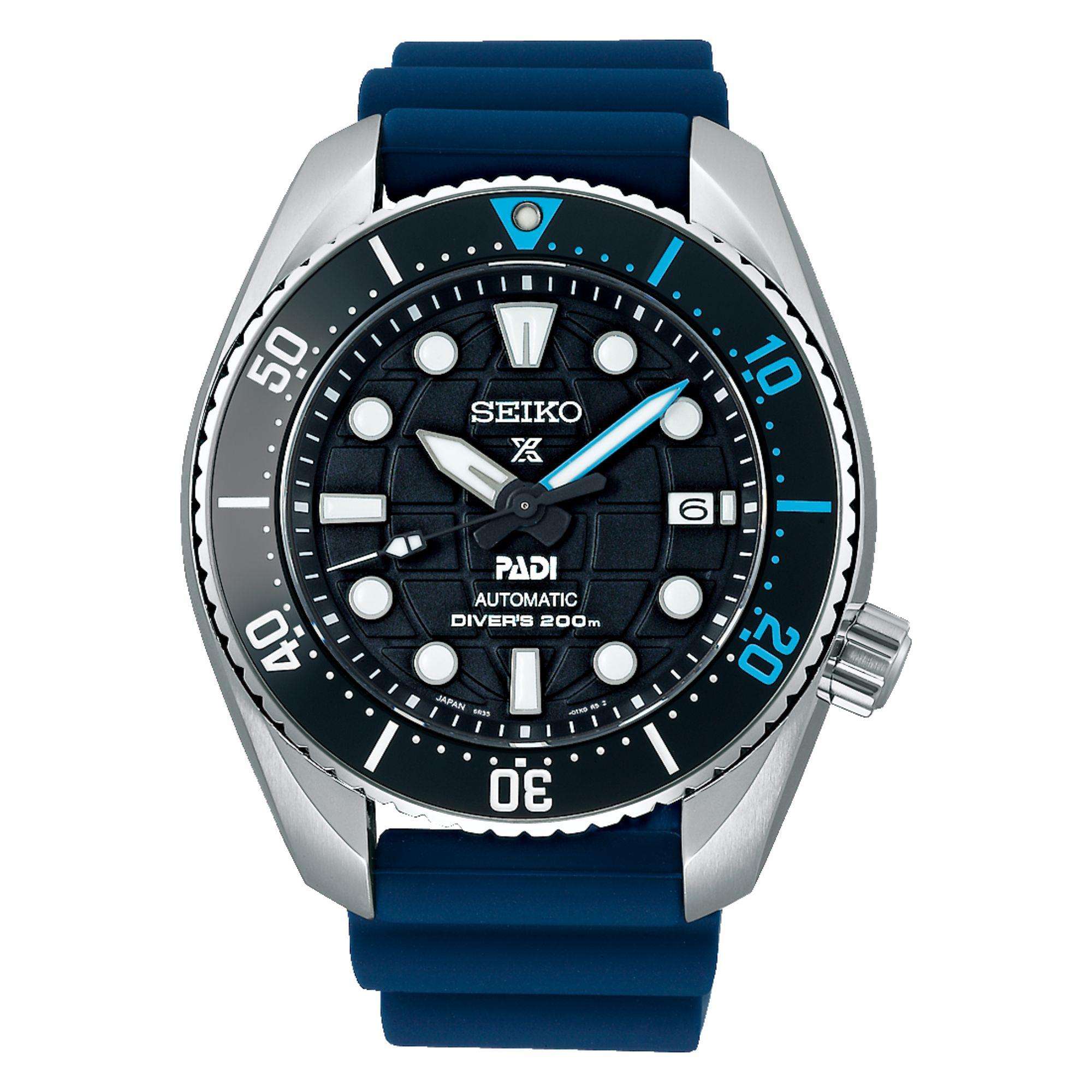 Prospex King Sumo PADI Sonderedition Automatik Schwarzes Zifferblatt Silikonarmband Taucheruhr SPB325J1