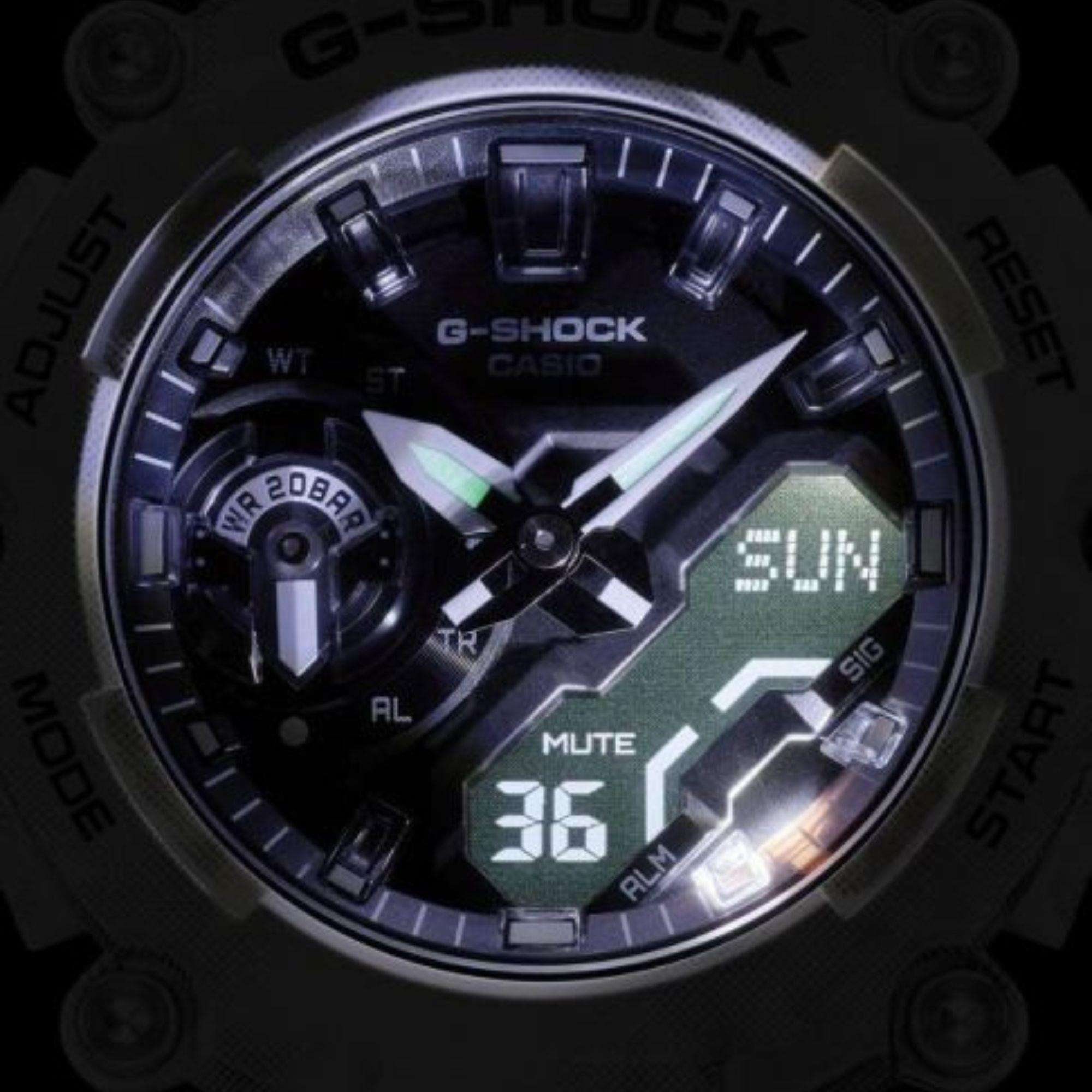 Casio G-Shock Snow Camo Series Dual Display Men's Watch GA-2200GC-7AER