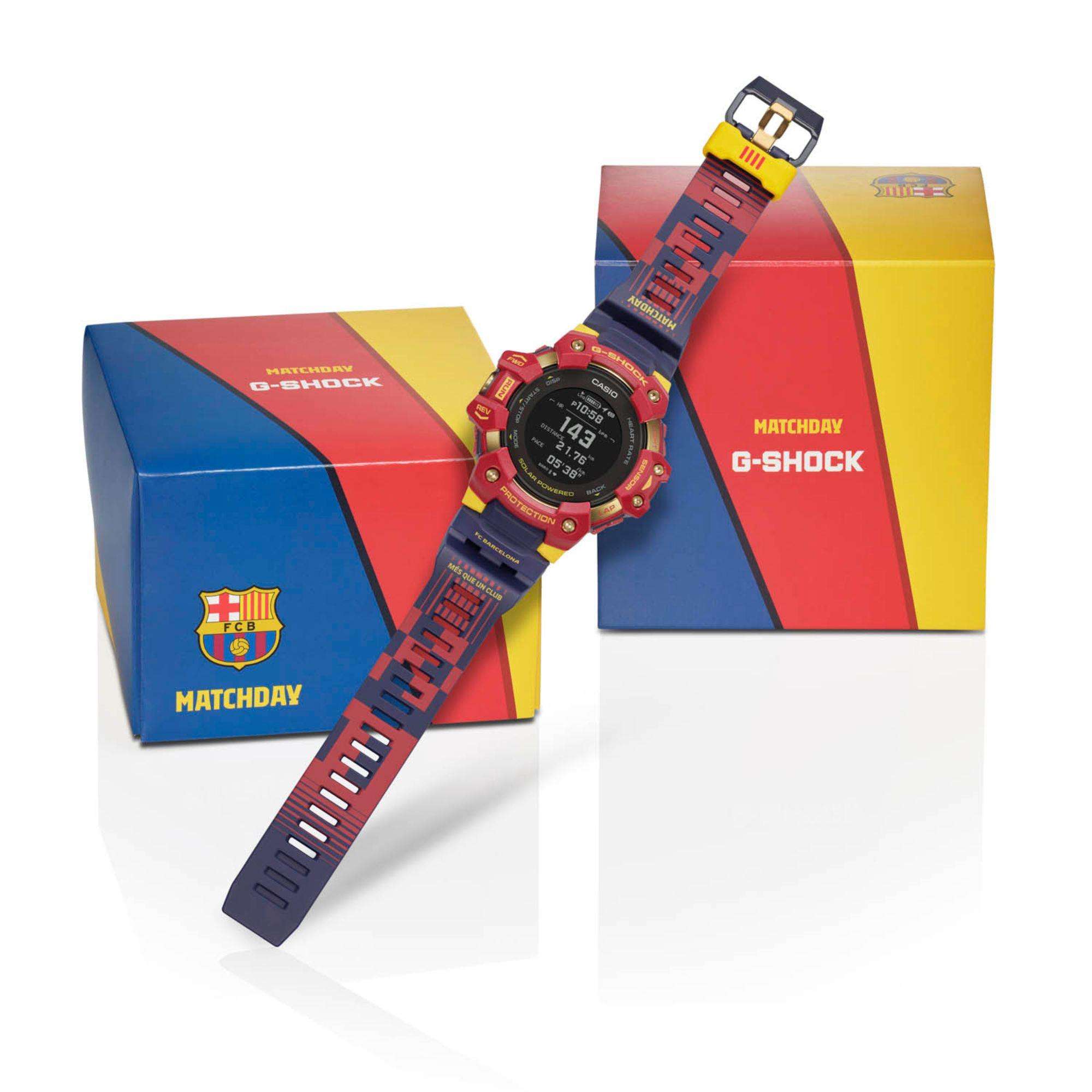 Casio G-Shock Limitierte Auflage FC Barcelona Tie UP Herren SmartWatch GBD-H1000BAR-4ER