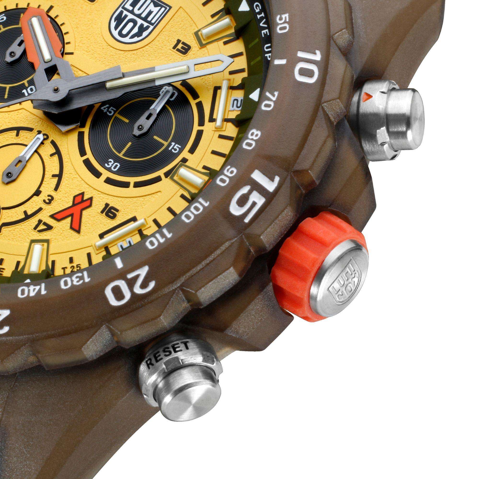 Luminox Bear Grylls Survival 3740 Tide Eco Master Series Yellow Dial Men's Watch XB.3745.ECO