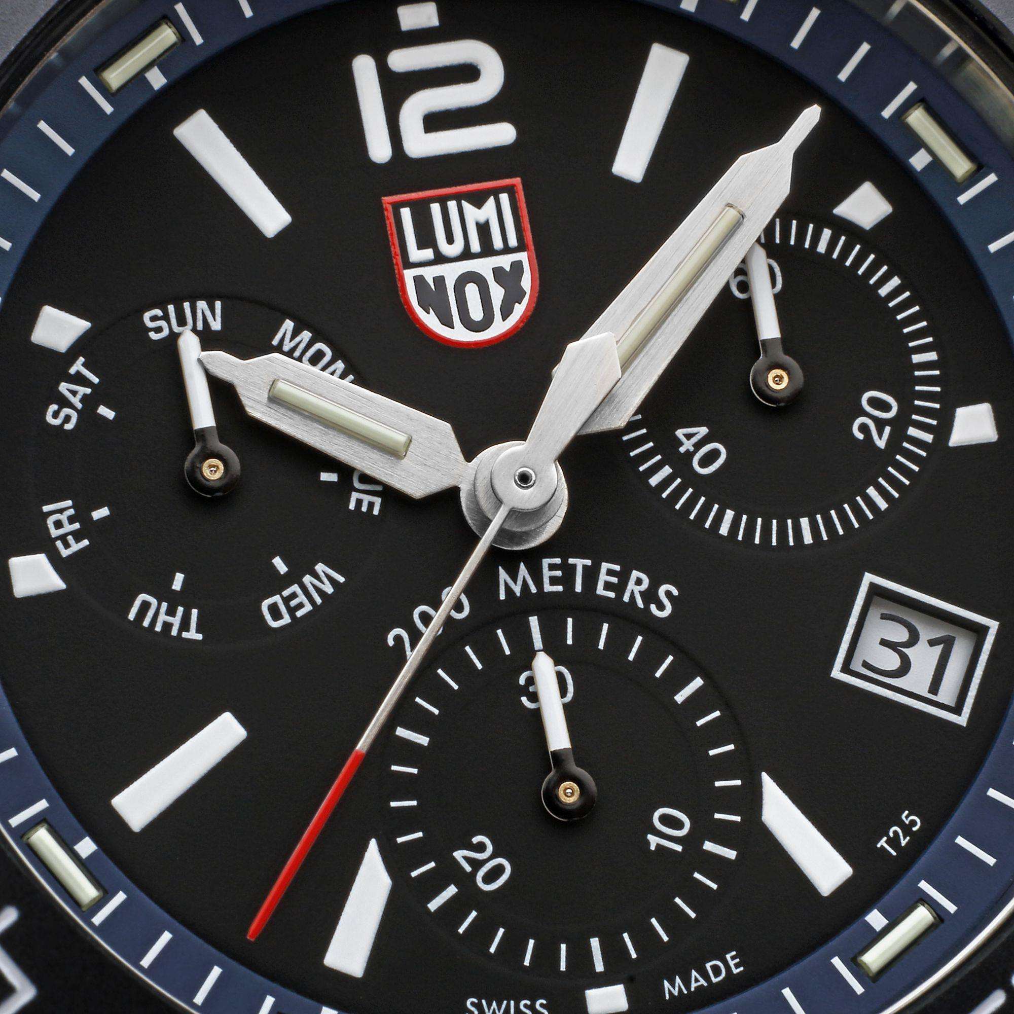 Luminox Pacific Diver 44mm Chronograph Black Dial Rubber Mens Quartz Watch XS.3143