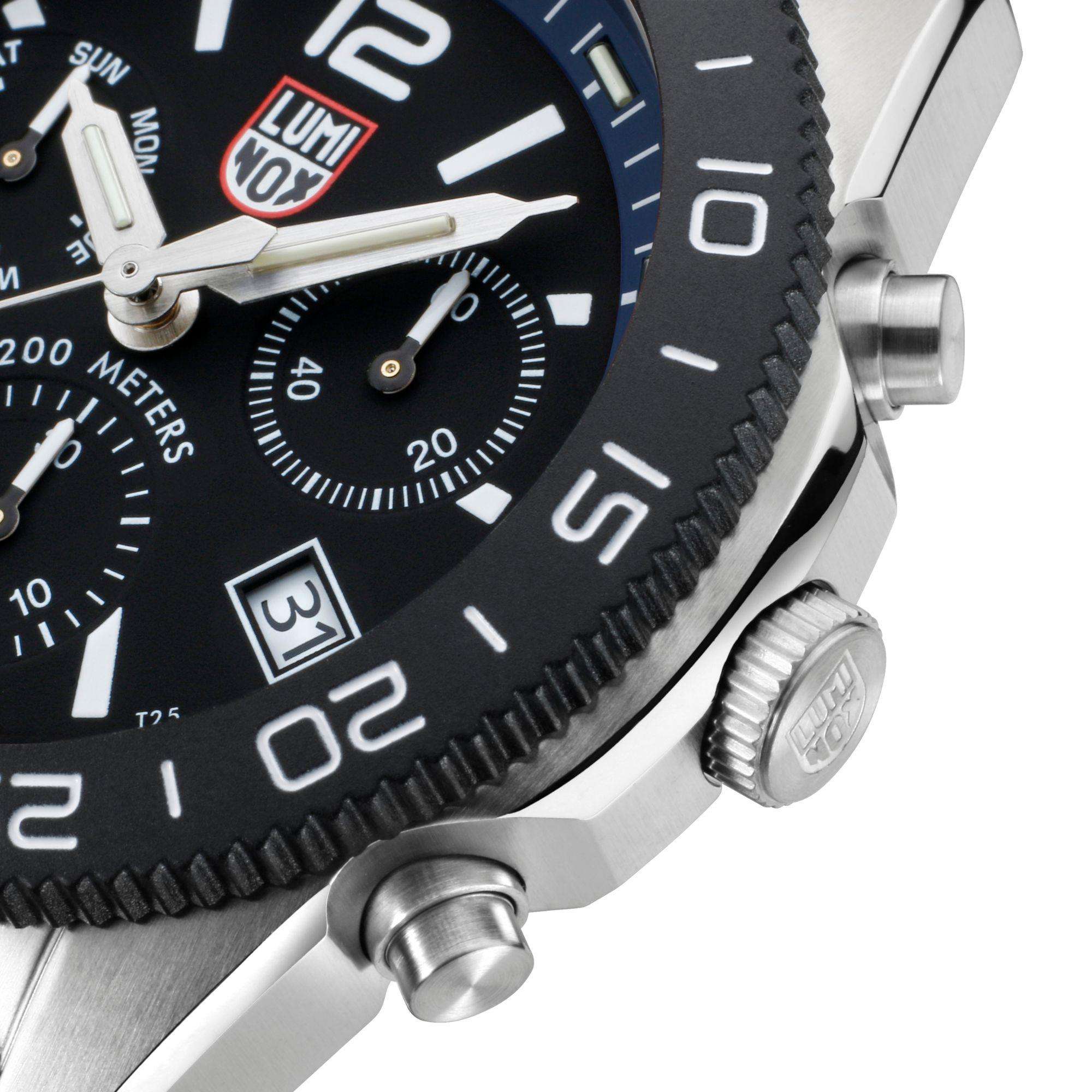 Luminox Pacific Diver 44mm Chronograph Black Dial Rubber Mens Quartz Watch XS.3143