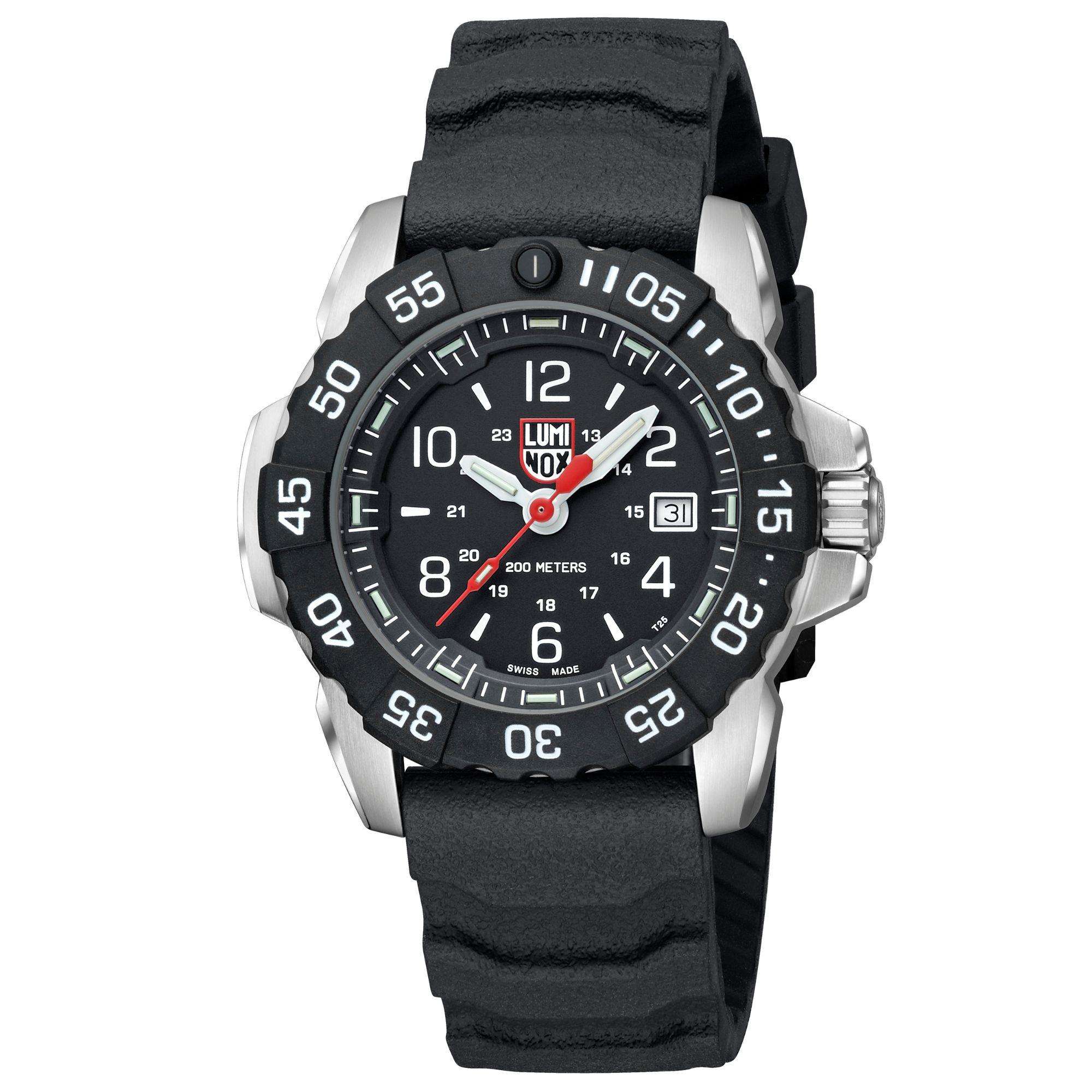 Luminox Navy Seal 45mm Black Dial Rubber Mens Quartz Watch XS.3251.CB