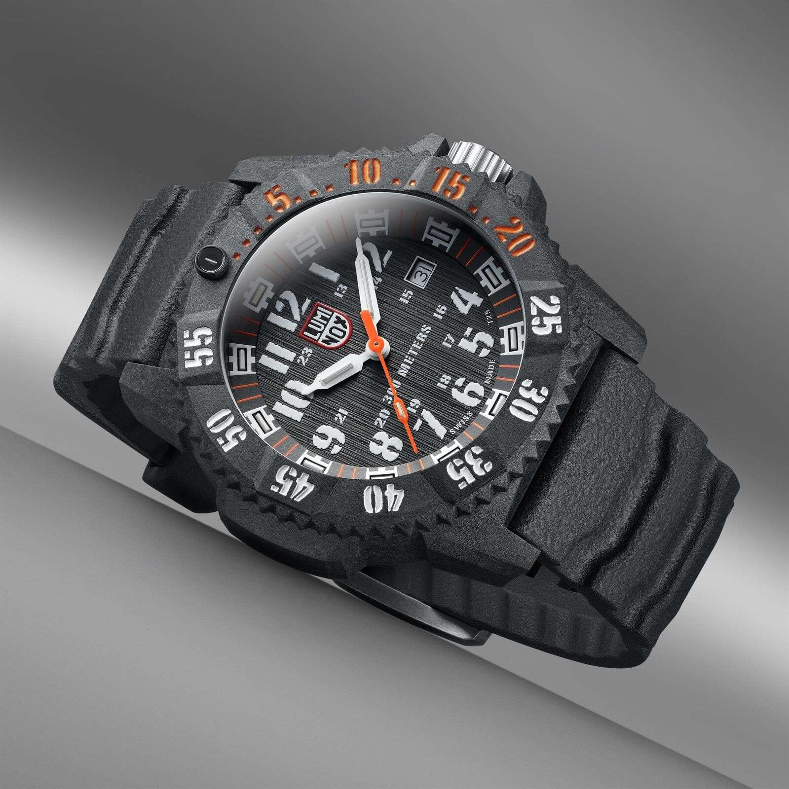 Luminox Master Carbon Seal Set 3800 Serie Schwarzes Zifferblatt Uhr XS.3801.C.SET