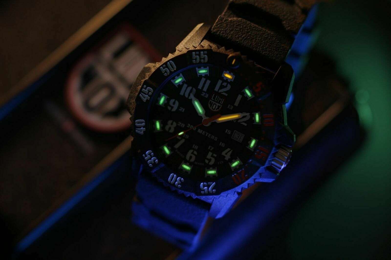 Luminox Master Carbon Seal Set 3800 Serie Schwarzes Zifferblatt Uhr XS.3801.C.SET