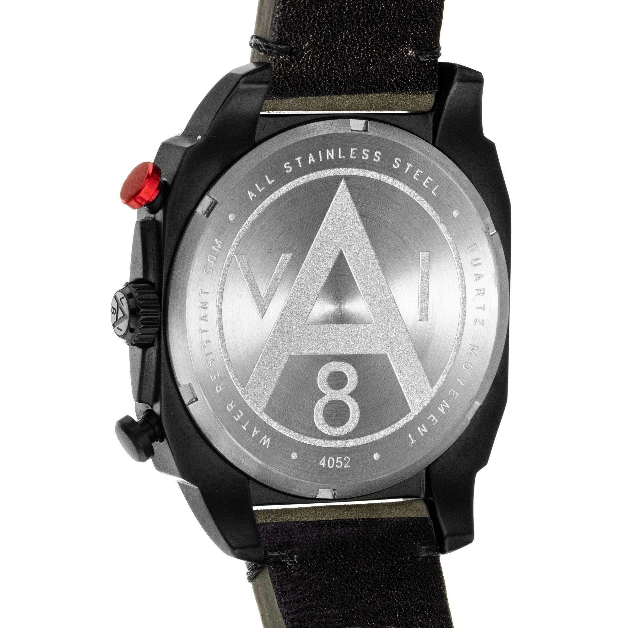 AVI-8 Hawker Hunter Retrograde Chronograph Tiefgrün Schwarze Herren Uhr AV-4052-08