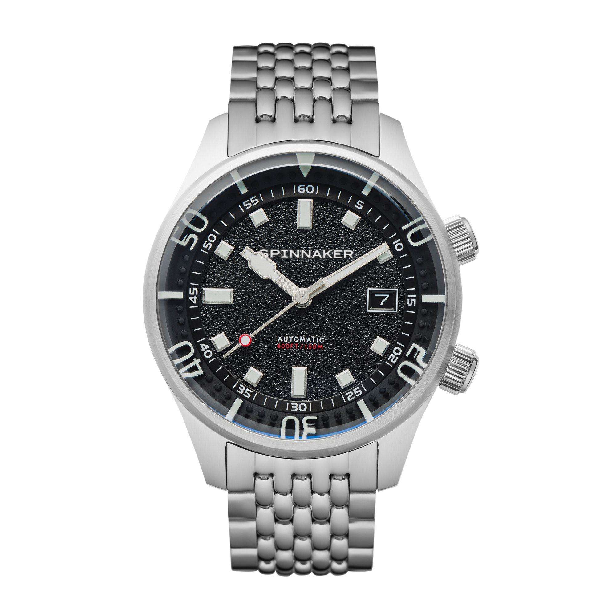 Spinnaker Bradner Petrol schwarze Zifferblatt Edelstahlarmband Herren Uhr SP-5062-11