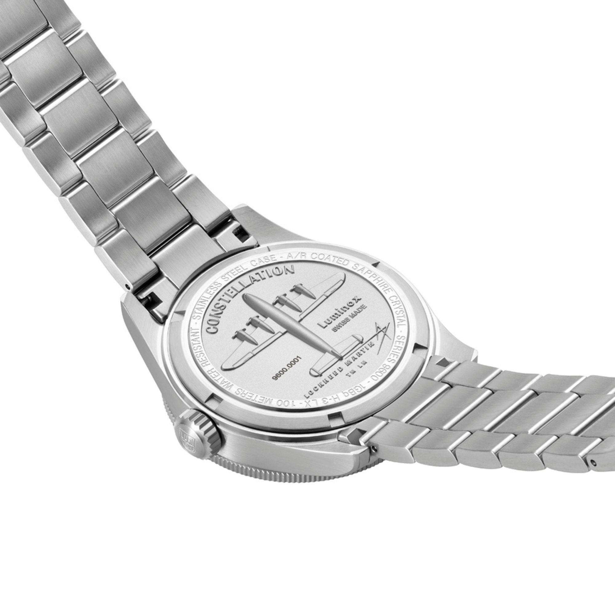 Luminox Constellation 9600 Serie Schwarz Zifferblatt Edelstahlarmband Herren Uhr XA.9601.M