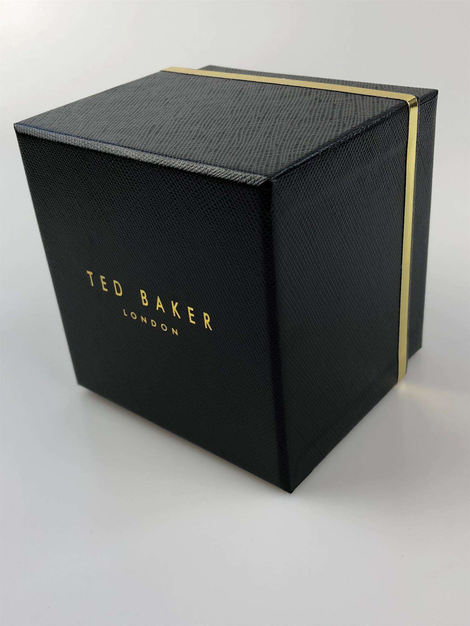 Ted Baker Connor Blaues Zifferblatt Schwarzes Mesh Armband Herren Uhr TE15062008