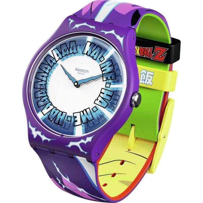 Swatch Originals 41mm Blue Dial Silicone Quartz Watch SUOZ345