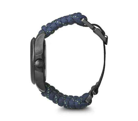 Victorinox I.N.O.X 42mm Blue Dial Paracord Mens Quartz Watch Set 241860