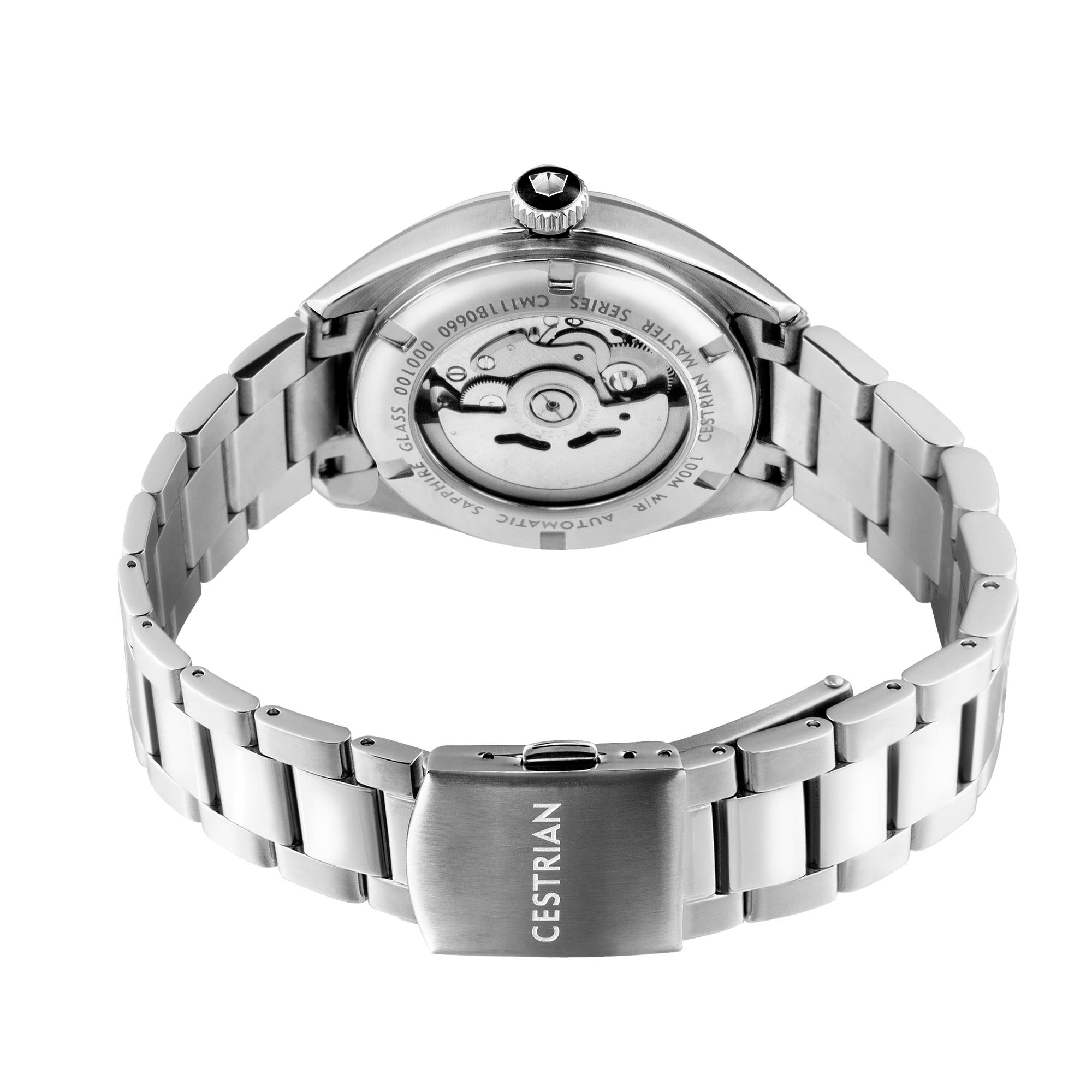 Cestrian Master Series Grey Dial Steel Bracelet Automatic Men's Watch CM911B0660V1