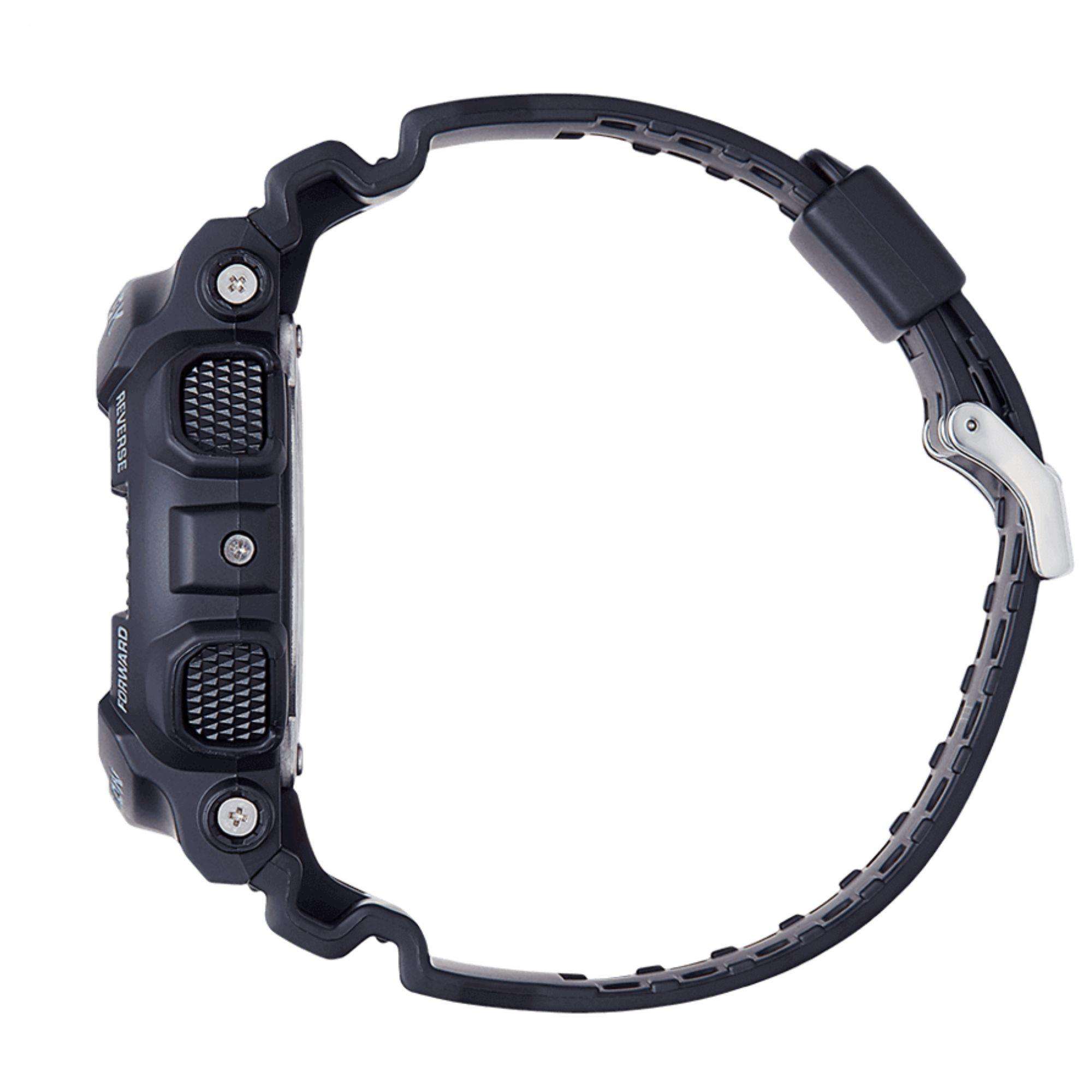 Casio G-Shock Analogu-Digital Schwarzes Zifferblatt Schwarzes Harzarmband Herrenarmbanduhr GA-140-1A1ER