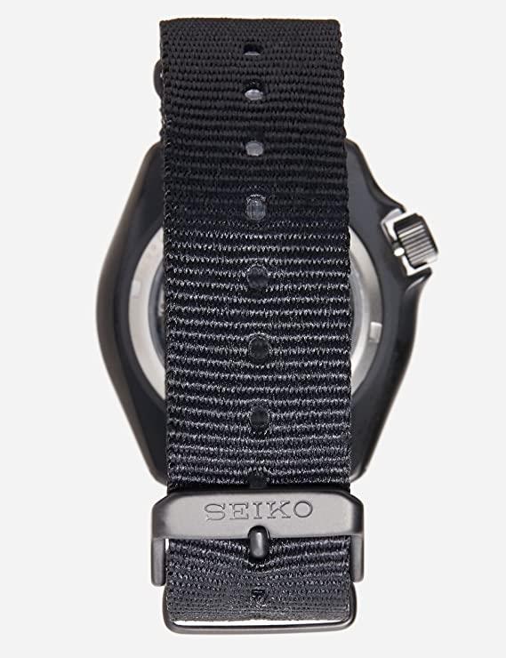 Seiko 5 Sports Black Nylon Strap Men's Watch SRPD79K1