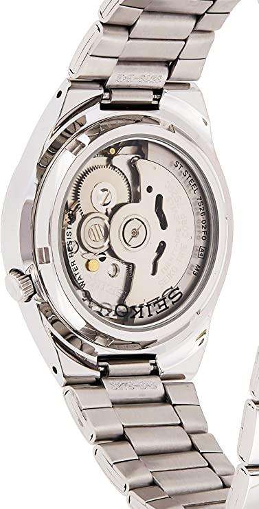 Seiko 5 SNK623K1 see-through case back and stainless steel bracelet automatic movement