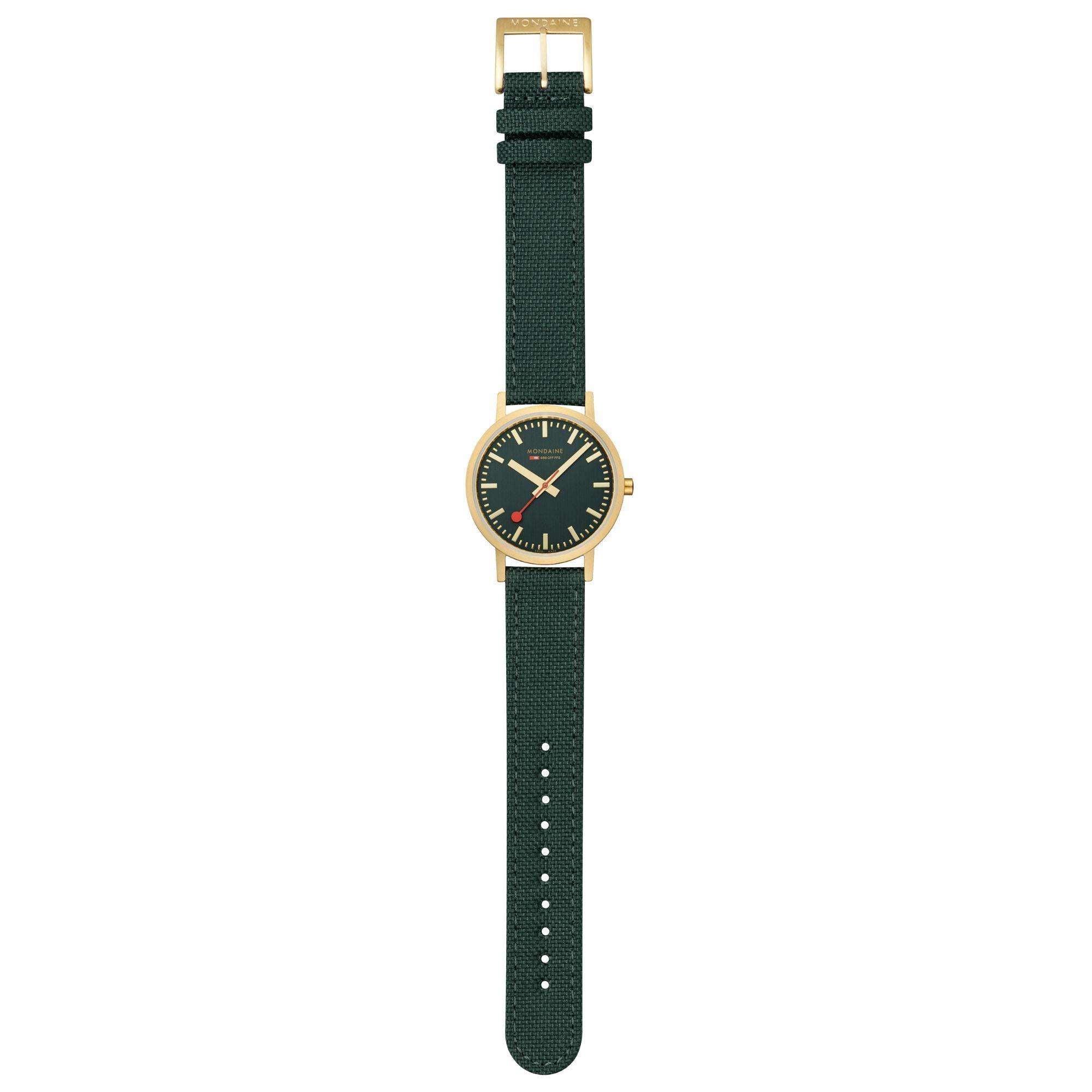 Mondaine Classic Uhr mit Waldgrünem Zifferblatt A660.30314.60SBS