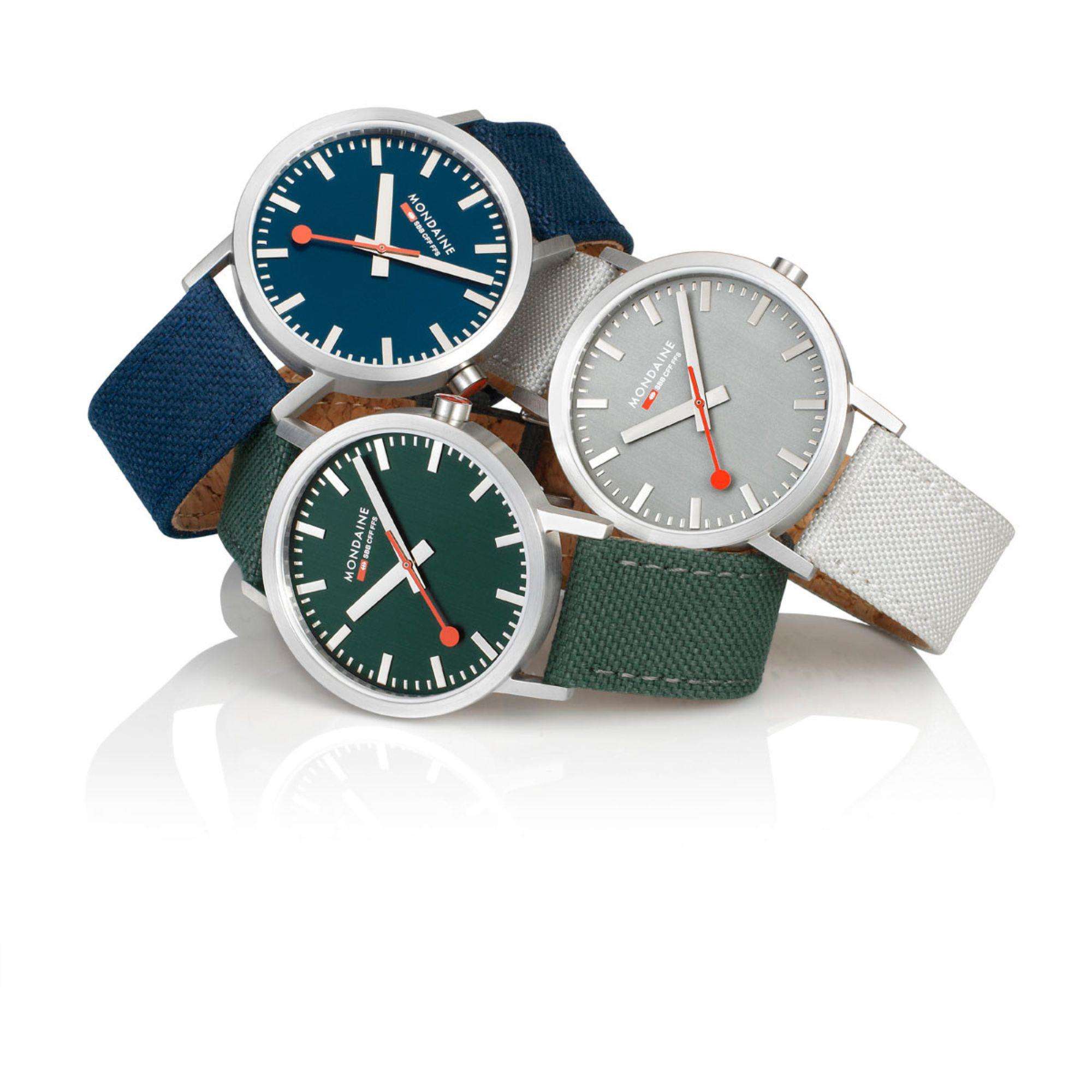 Mondaine Classic Blue Dial Steel Mesh Strap Watch A660.30360.40SBJ