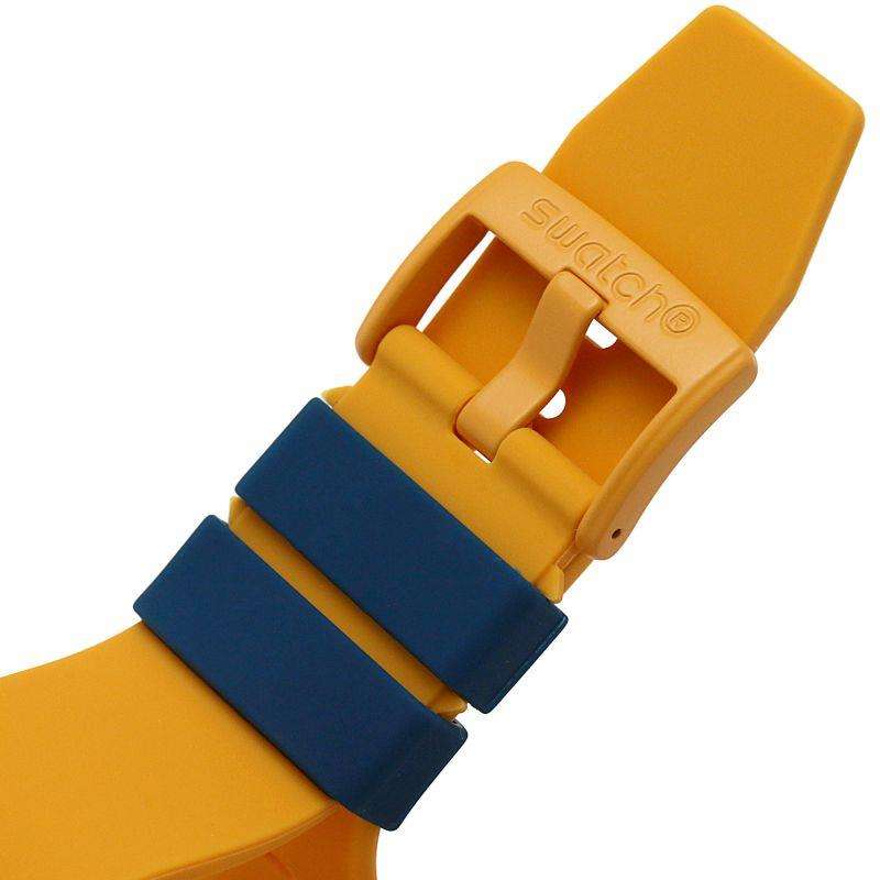 Swatch Frisches Orange Skelett Zifferblatt & Orange Armband Uhr SB01O101