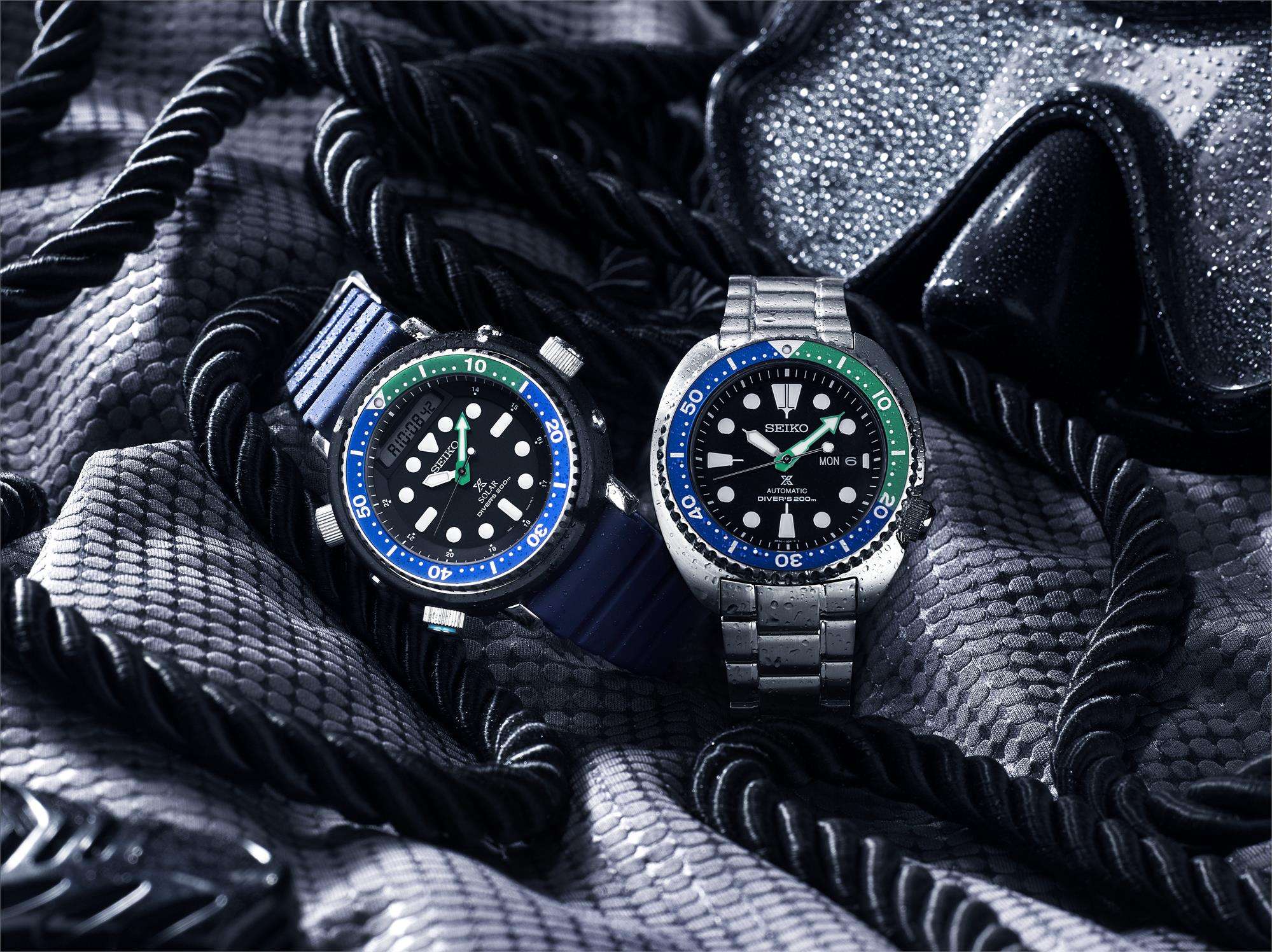 Seiko Prospex Turtle Tropical Lagoon Black Dial Stainless Steel Bracelet Men's Watch SRPJ35K1