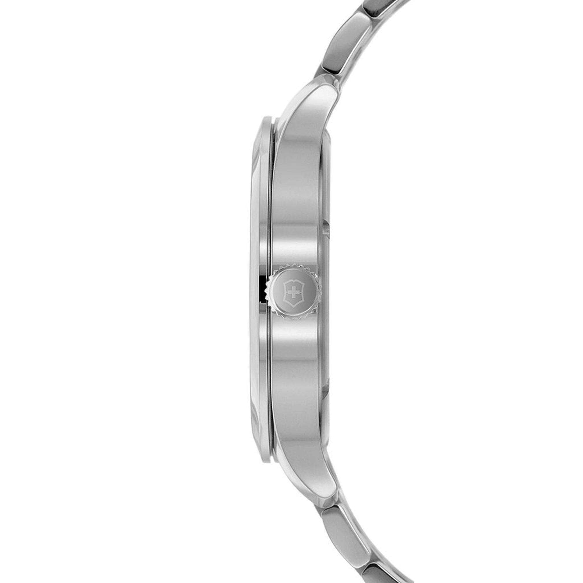 Victorinox Alliance 44mm Schwarzes Zifferblatt Stahl Herren Quarz Uhr 241762