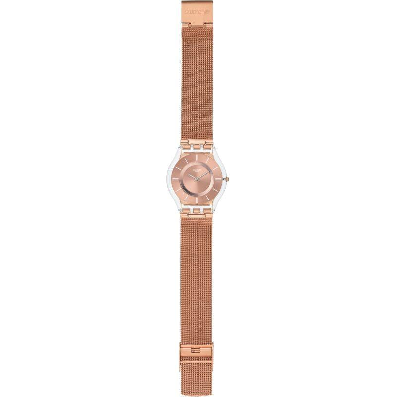 Hello Darling Skin Quarz Roségold Zifferblatt Edelstahlarmband Damen Uhr SFP115M