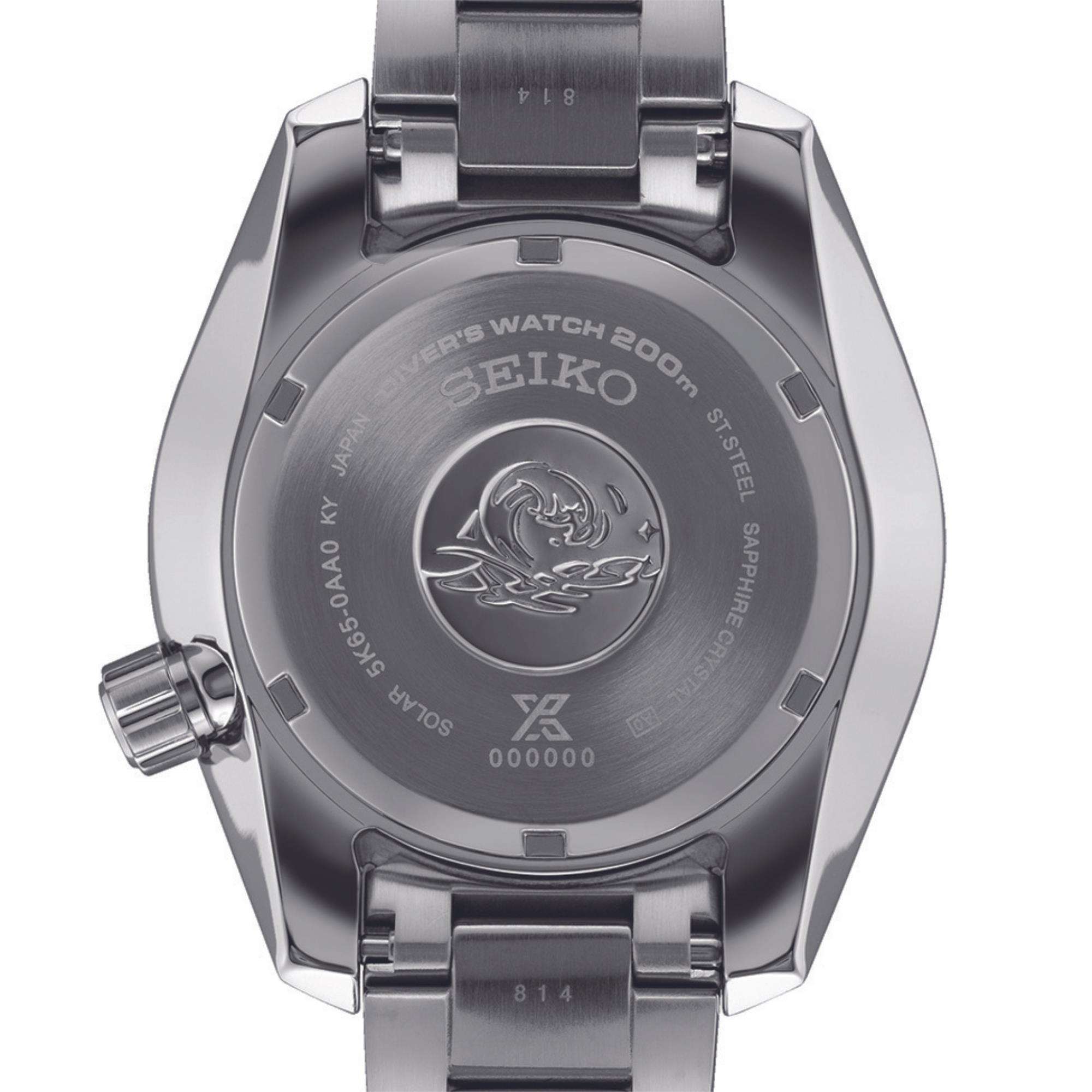 Seiko Prospex Aqua Sumo GMT Blaues Zifferblatt Edelstahlarmband Herrenuhr SFK001J1