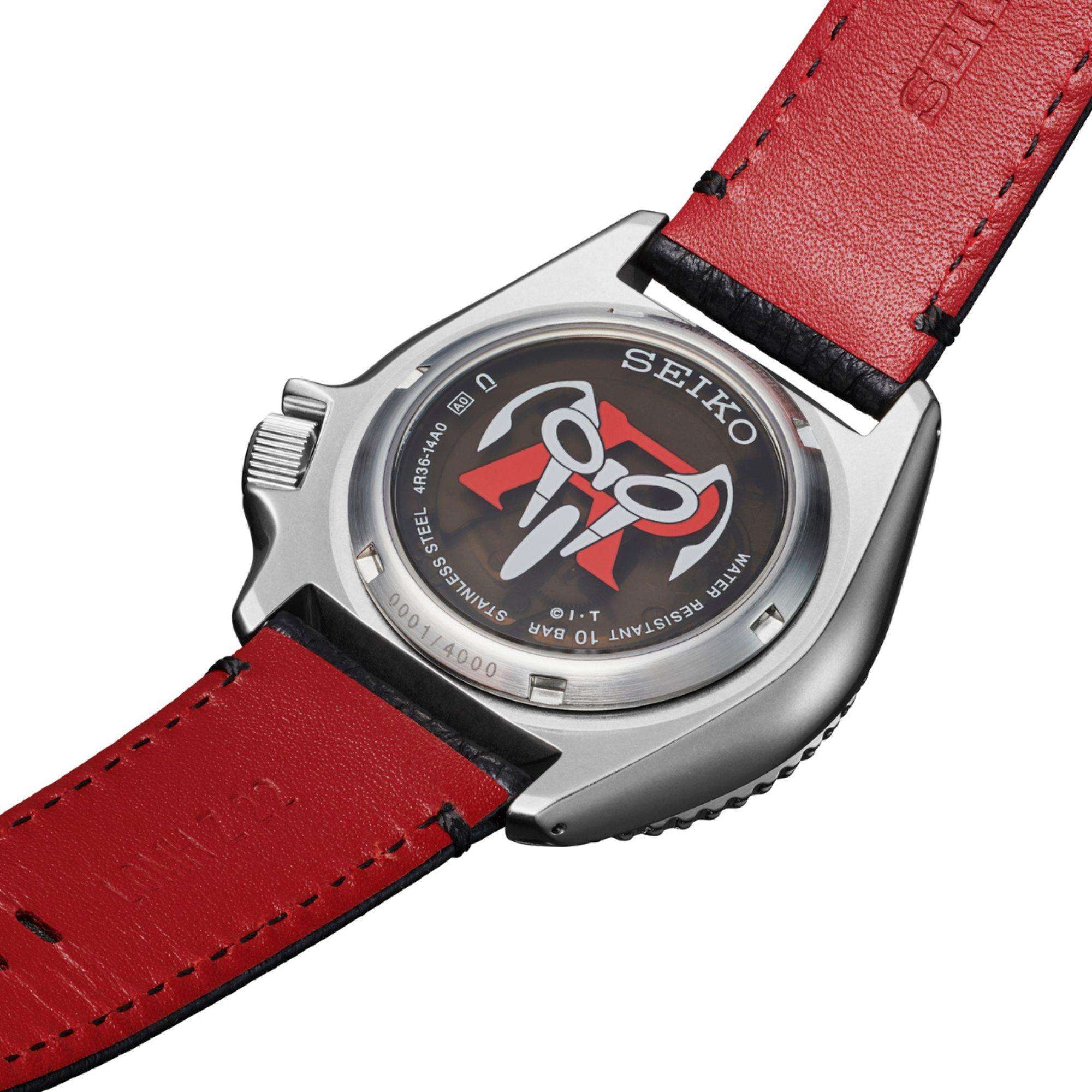Seiko 5 Sports x Masked Rider Double Anniversary Limited Edition Automatic Black Dial Men's Watch SRPJ91K1