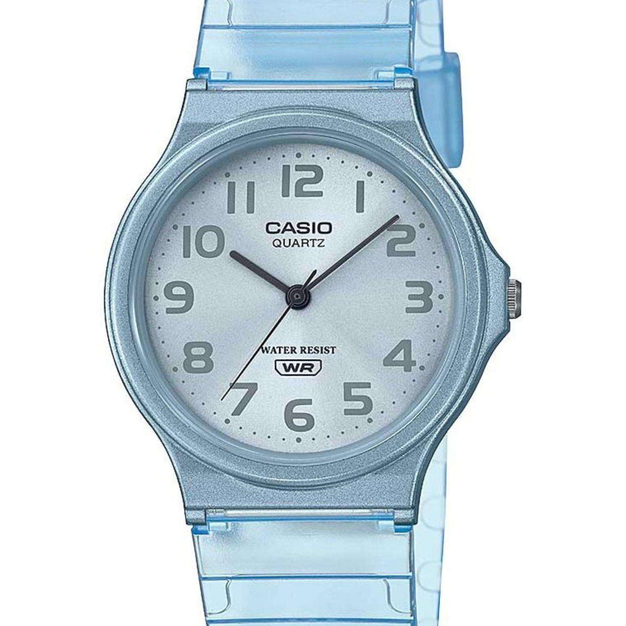 Casio Collection Blaue Skeleton Serie Uhr MQ-24S-2BEF