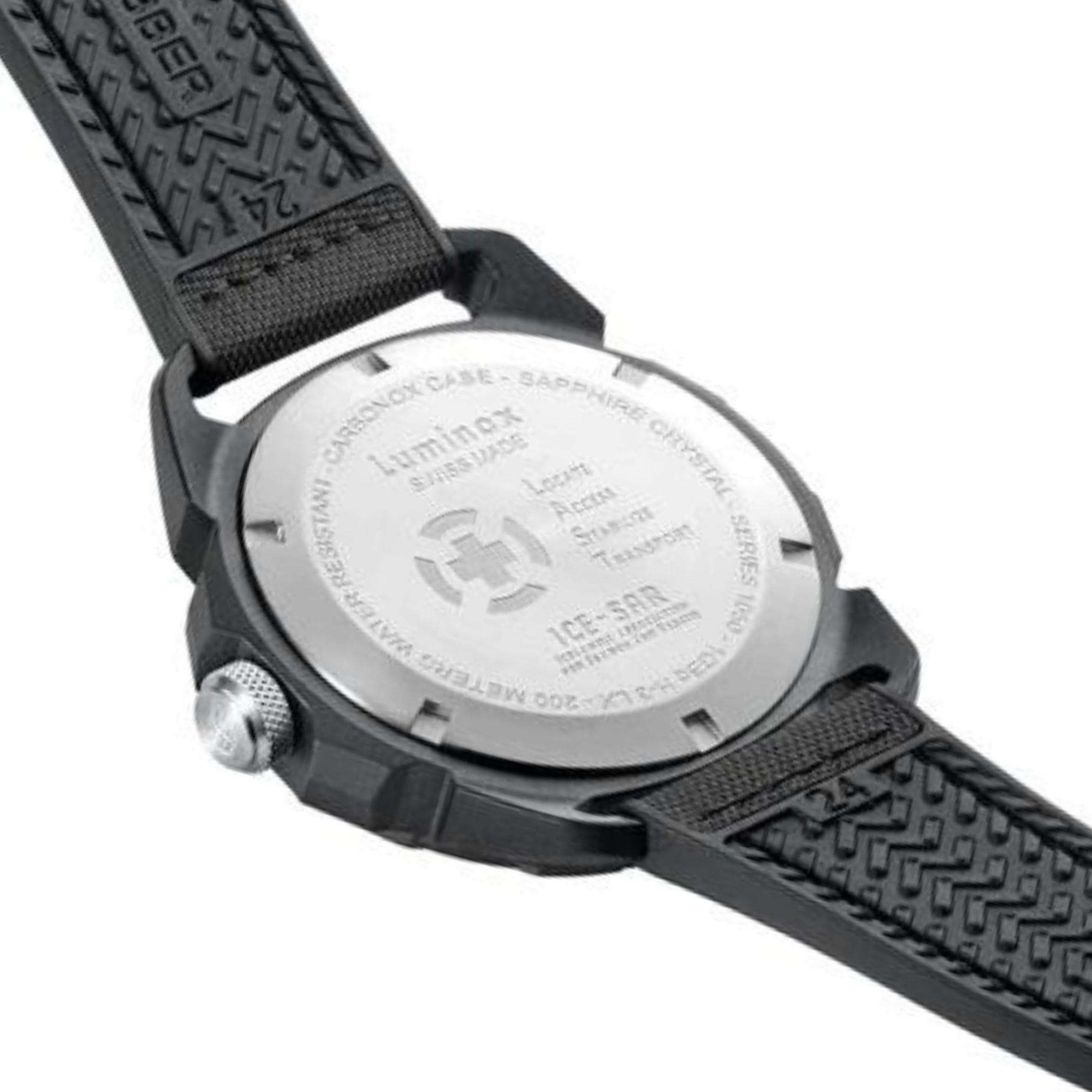 Luminox ICE SAR Arctic 1050 SERIE Schwarzes Zifferblatt mit schwarzem Gummiarmband