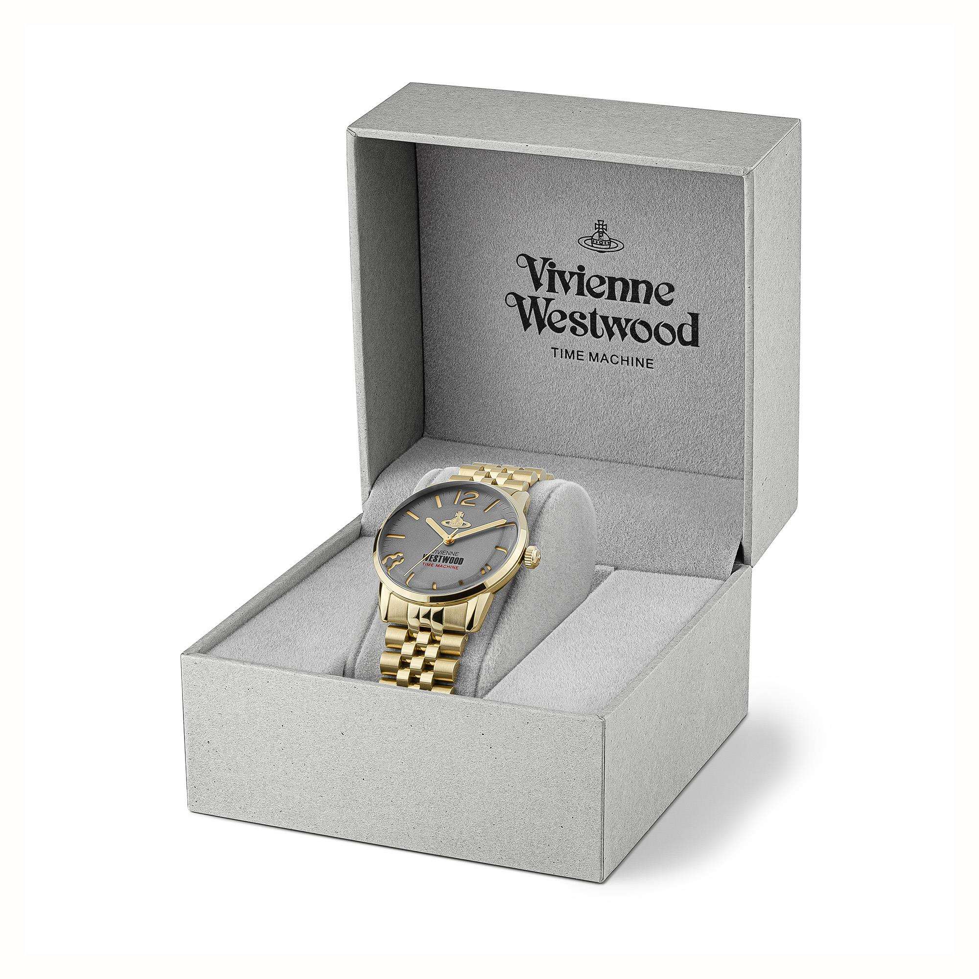 Vivienne Westwood Cadogan Grey Dial Stainless Steel Bracelet Men's Watch VV276CGGD