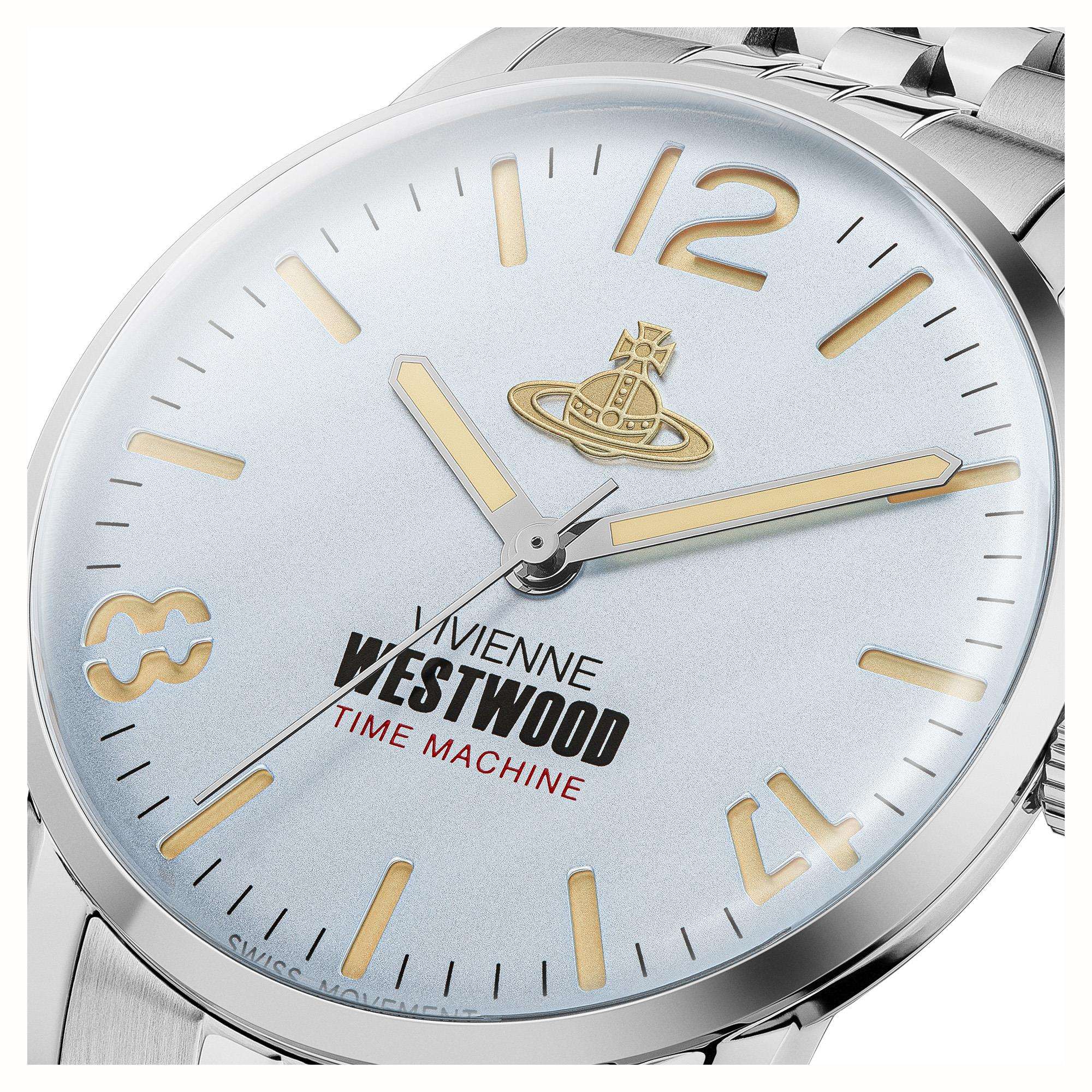 Vivienne Westwood Cadogan Blue Dial Steel Strap Watch VV276LBLSL